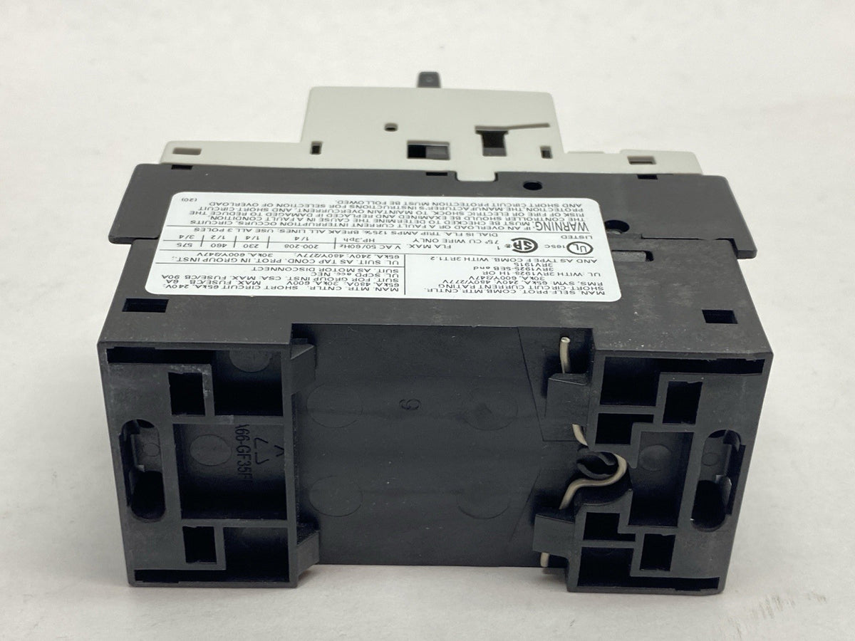 Siemens 3RV1021-0JA10 Manual Motor Starter Circuit Breaker 0.7A-1A 3-Pole - Maverick Industrial Sales
