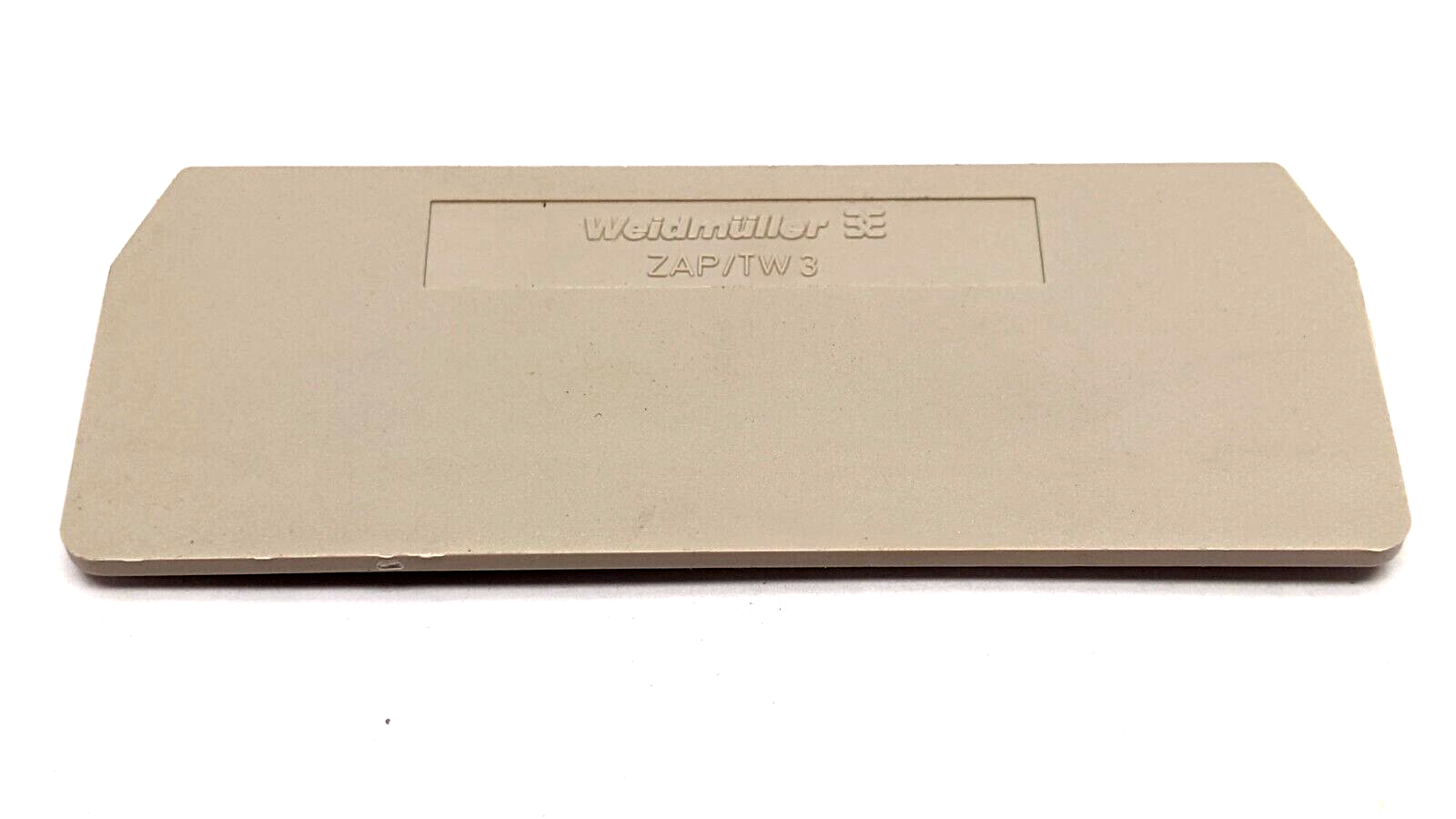 Weidmuller ZAP/TW3 Terminal Block End Plate Beige LOT OF 10 - Maverick Industrial Sales