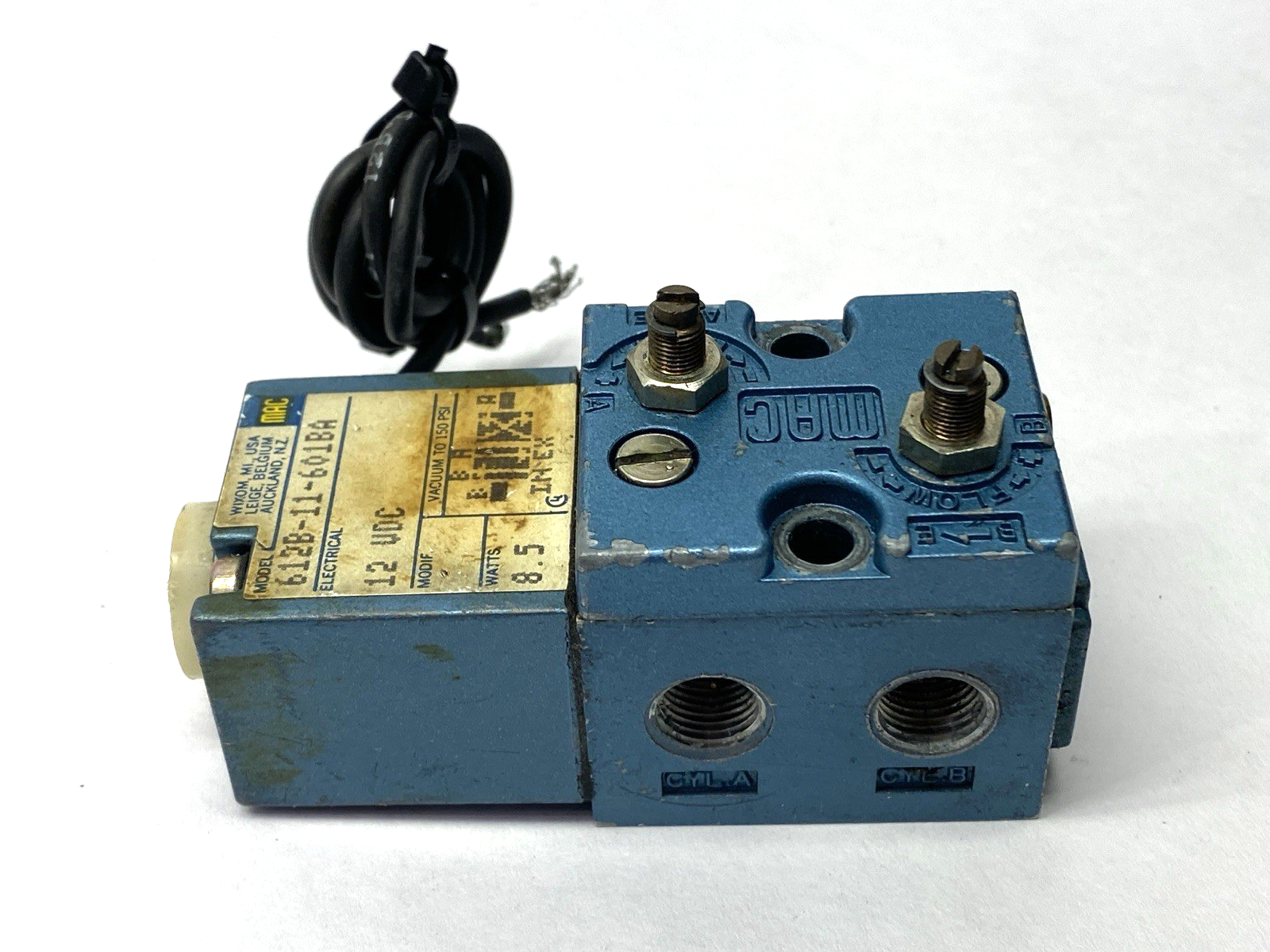 612B-11-601BA | MAC Valves Pneumatic Solenoid Valve 1/4" Ports - Used - Maverick Industrial Sales