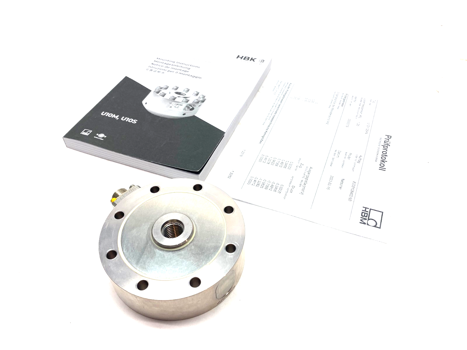 HBM K-U10M-1K25-SB-N-1-S-N-U-G-0 Ultra Precise Force Transducer U10M C=1.2278 - Maverick Industrial Sales