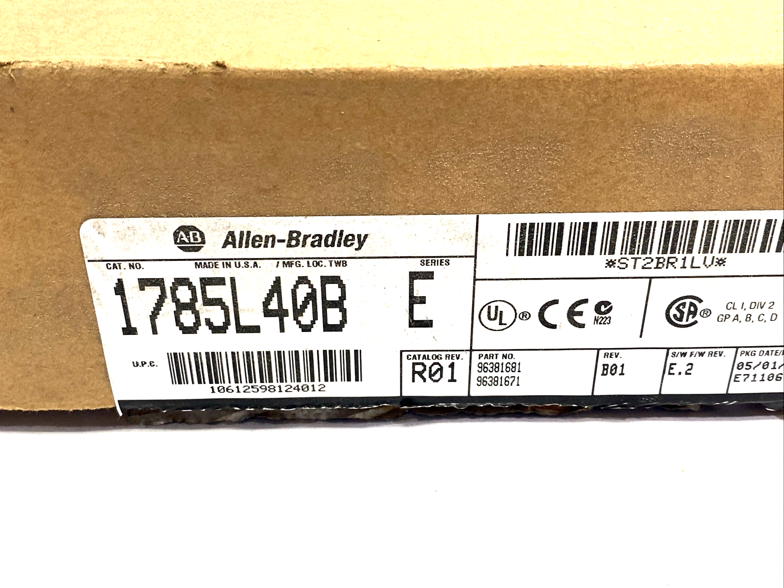 Allen Bradley 1785-L40B Ser. E Rev. R01 PLC-5/40 Processor Module - Maverick Industrial Sales