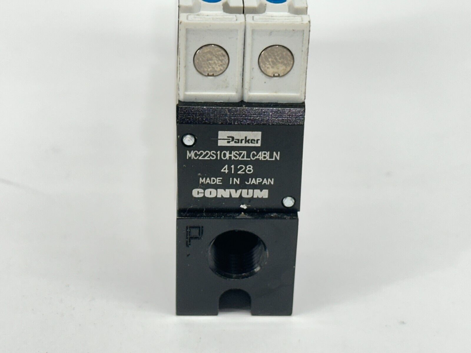 Parker Convum MC22S10HSZLC4BLN Vacuum Generator 4128 w/ MVS-201-PCP - Maverick Industrial Sales