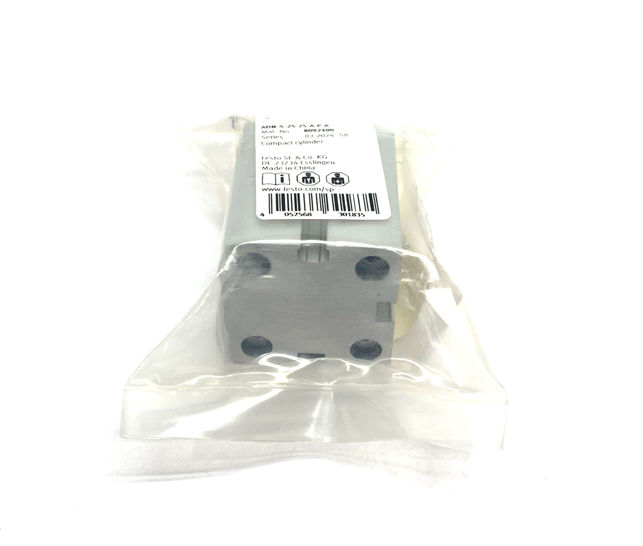 Festo ADN-S-25-25-A-P-A Compact Cylinder 25mm Bore 25mm Stroke 8092100 - Maverick Industrial Sales