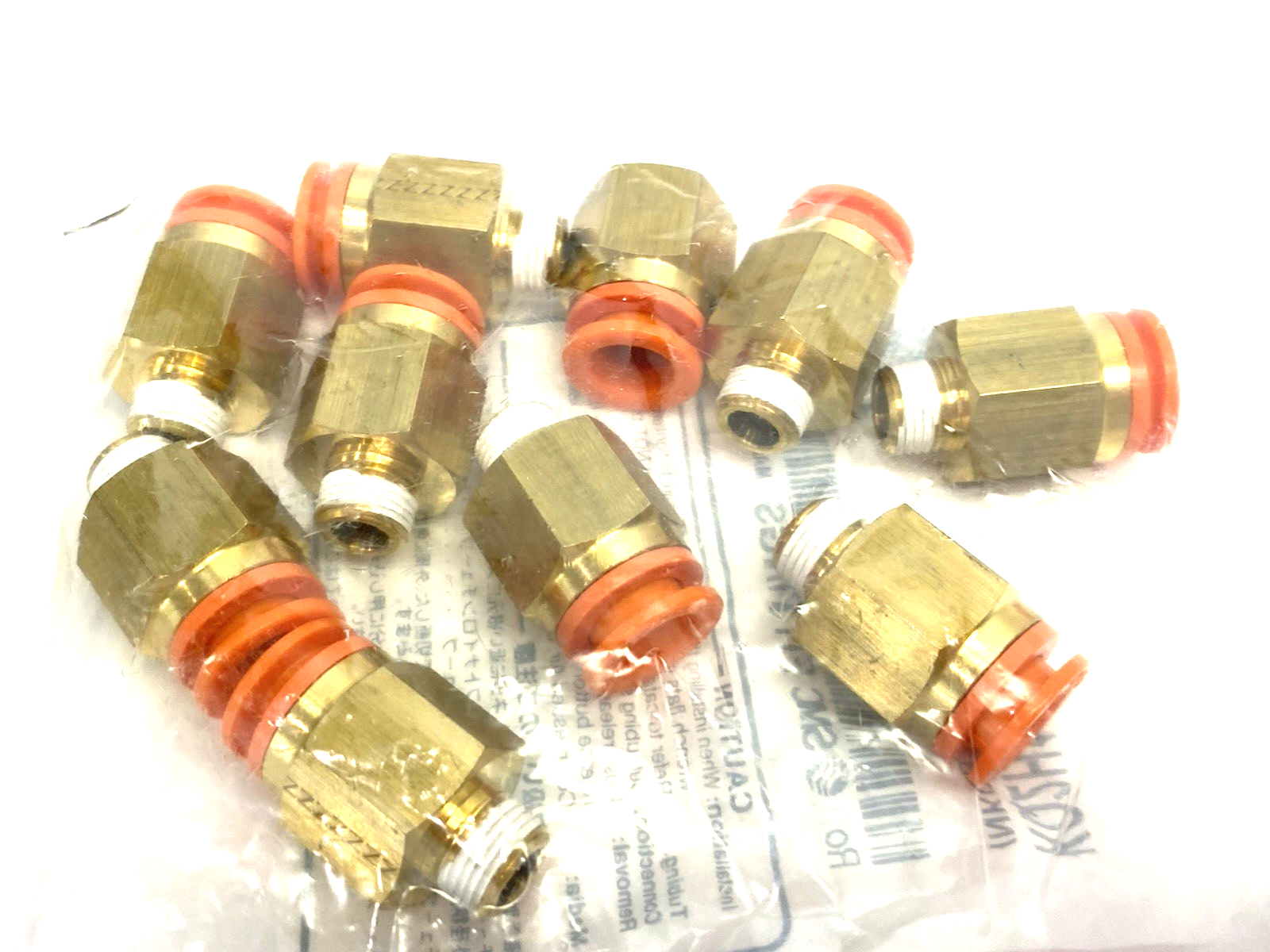 KQ2H11-34S | SMC One-Touch Male Connector Fitting, 3/8" Tube OD, 10-PACK - New - Maverick Industrial Sales