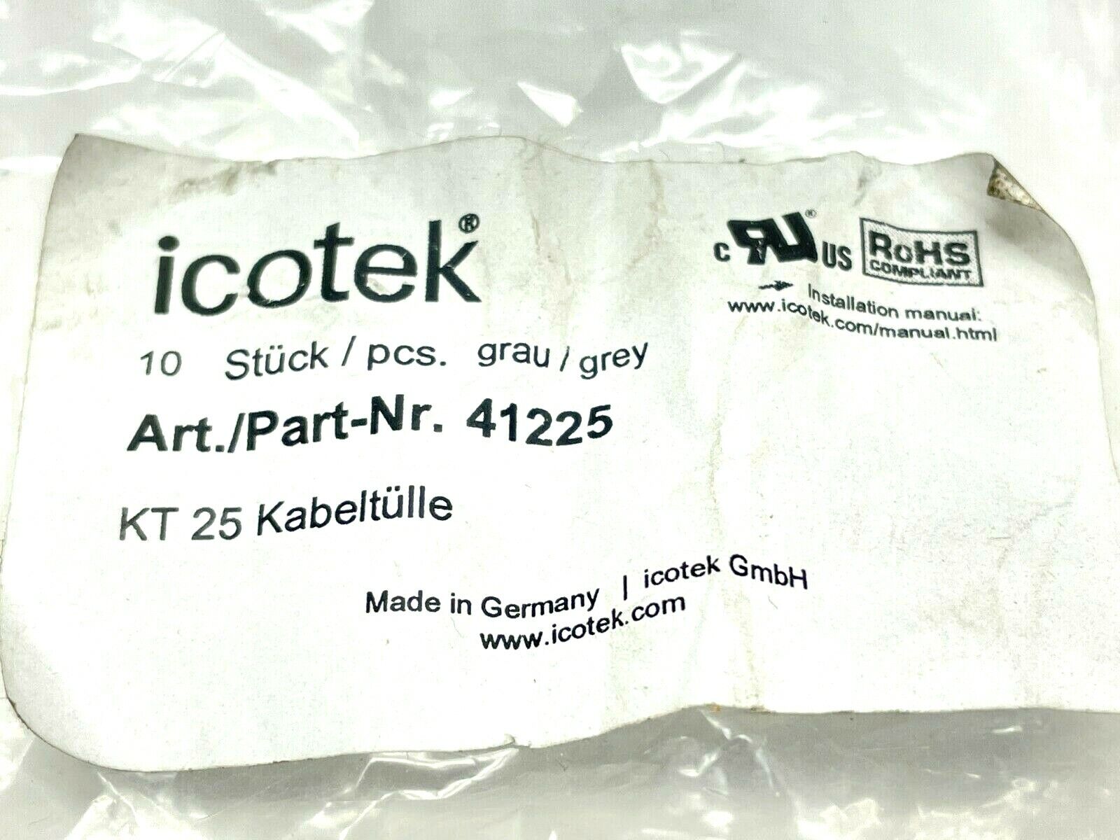 Icotek 41225 Frame & Gland Grommet Modules LOT OF 5 - Maverick Industrial Sales