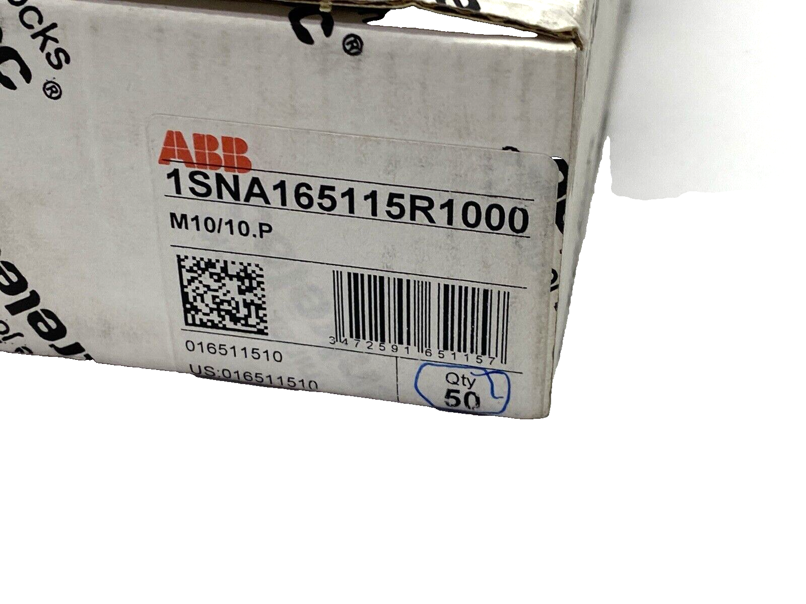 ABB Entrelec 1SNA165115R1000 Ground Terminal Block M10/10.P BOX OF 50 - Maverick Industrial Sales