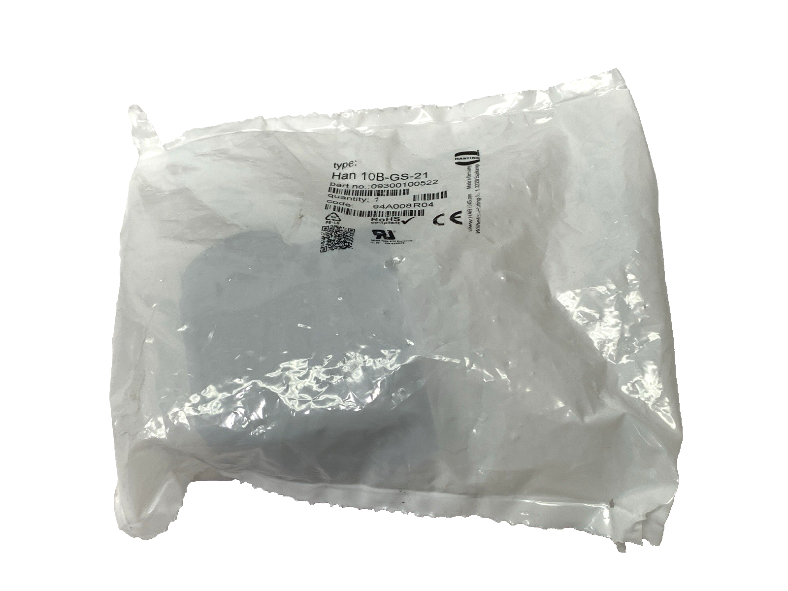 Harting 0900100522 Heavy Duty Connector Hood Side Entry Han 10B-GS-21 - Maverick Industrial Sales