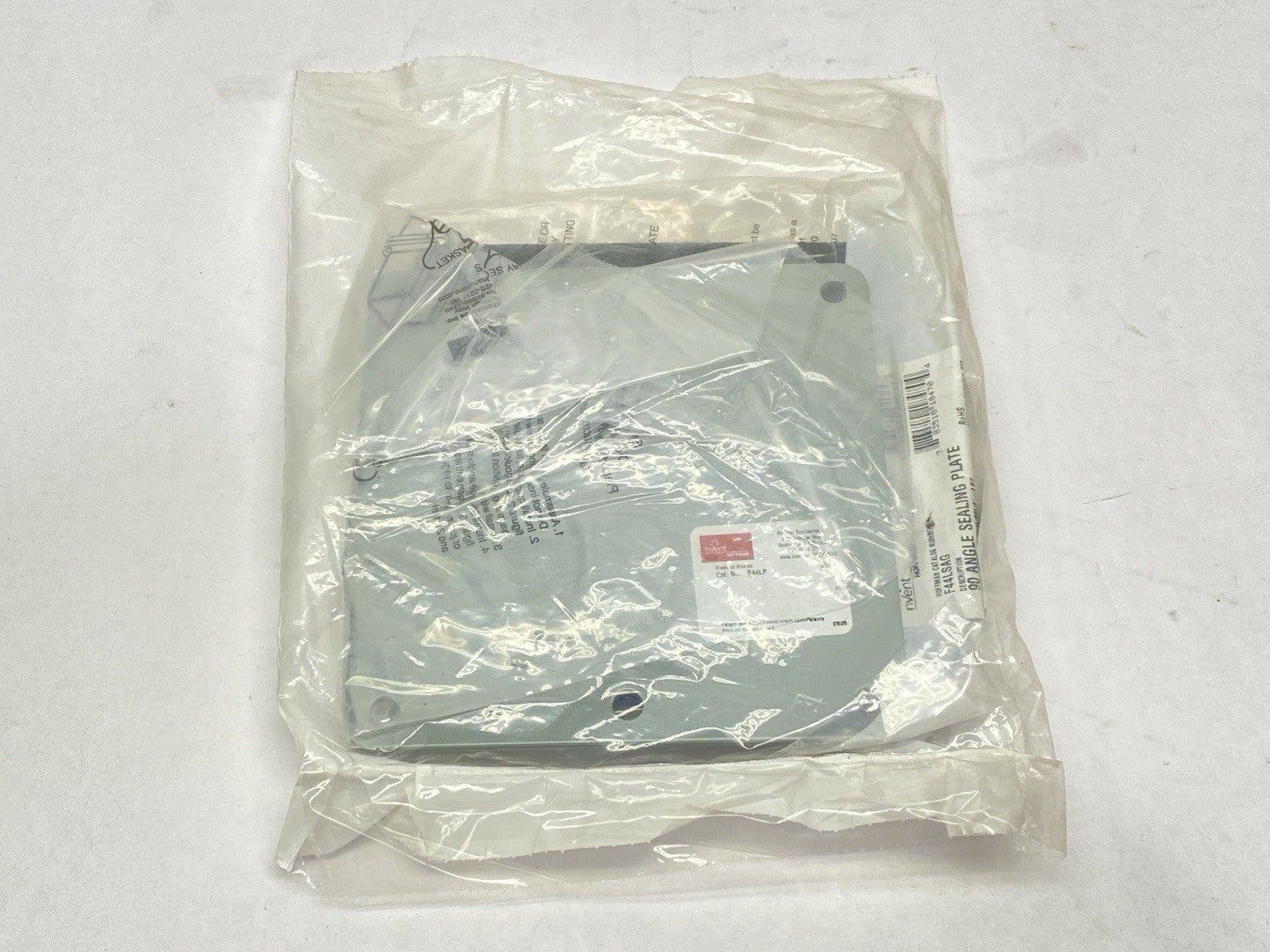 Hoffman F44LP nVent Lay-In Closure Plate Hinged Cover 4.00 x 4.00" Gray - Maverick Industrial Sales