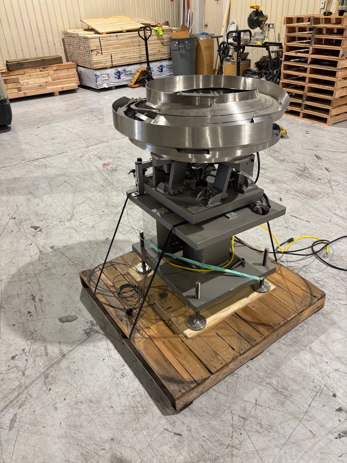21673 | Fortville Custom Vibratory Bowl Feeder, , REOVIB MFS 268 Controls, 30" - Used - Maverick Industrial Sales