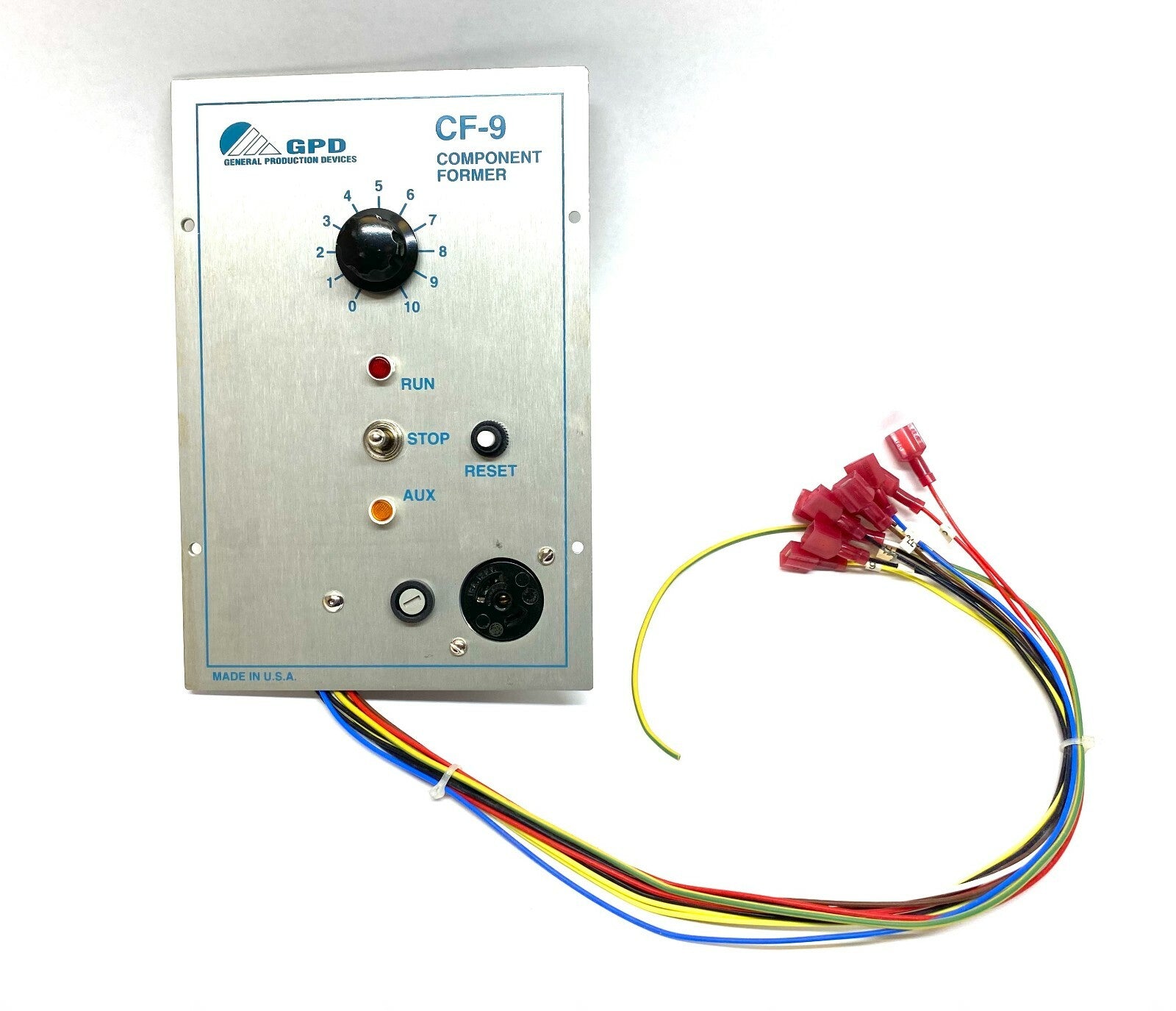 General Production Devices CF-9 Component Former Control Panel Face - Maverick Industrial Sales