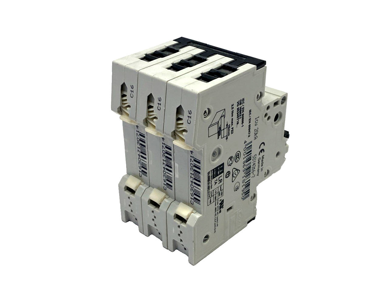 5SY4316-7 | Siemens Miniature Circuit Breaker 400V 10kA, 3P 16A - Used - Maverick Industrial Sales