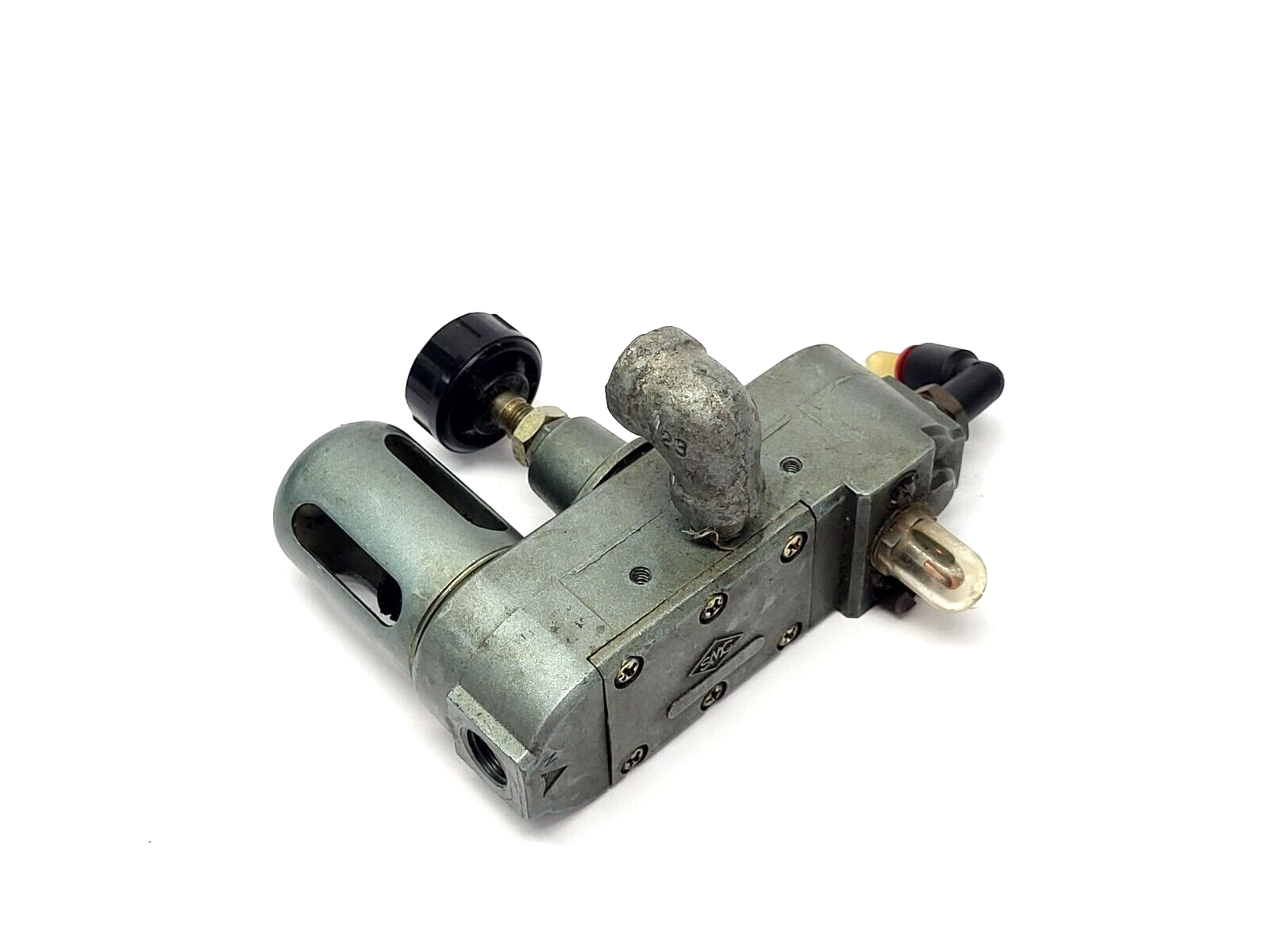 SMC AU100 Filter Regulator 150PSI 1/4" NPT MISSING BOWLS - Maverick Industrial Sales