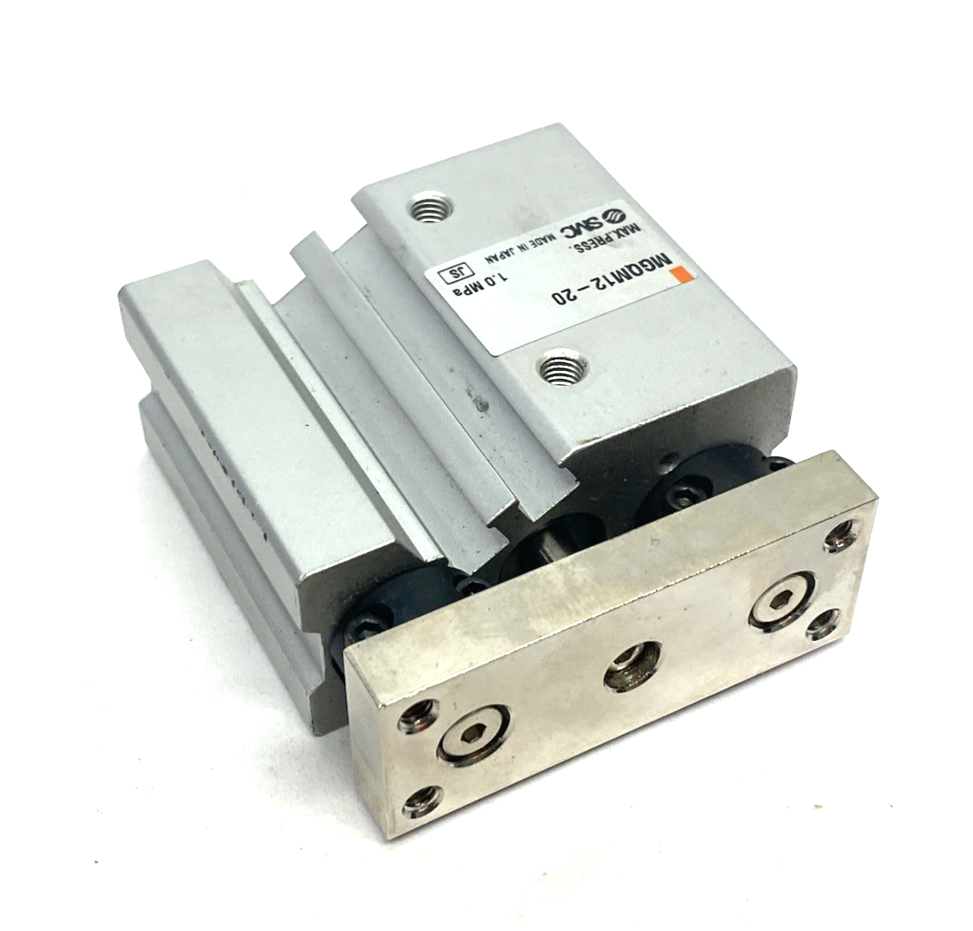 SMC MGQM12-20 Guided Compact Pneumatic Cylinder, 12mm Bore, 20mm Stroke - Maverick Industrial Sales