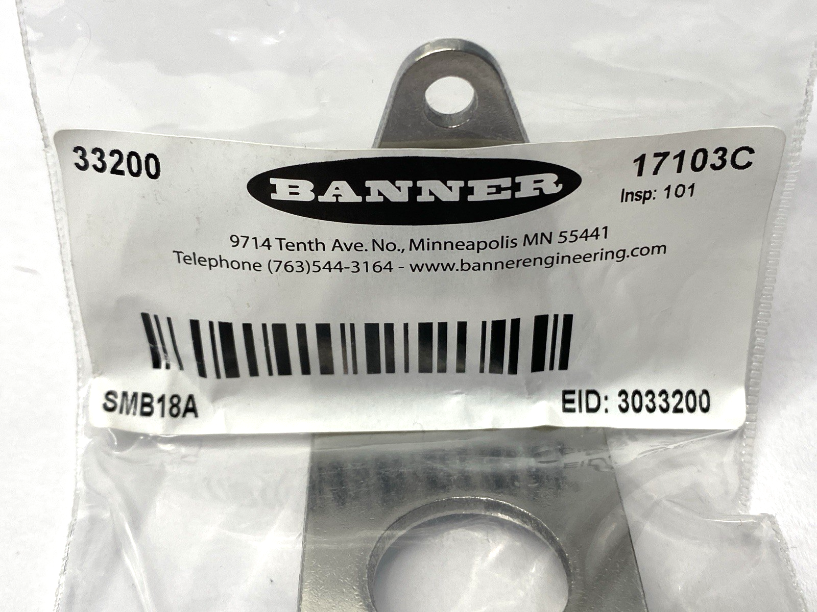 Banner SMB18A Right Angle Mount Bracket 18mm 33200 - Maverick Industrial Sales