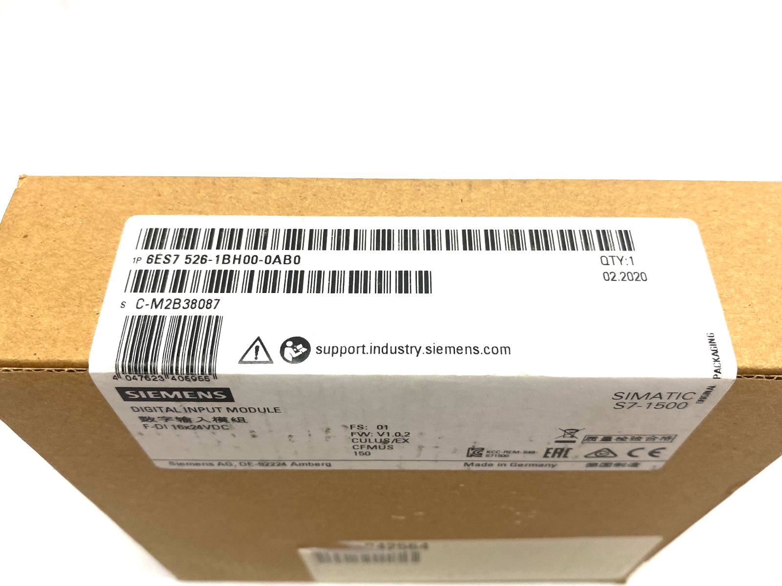 Siemens 6ES7 526-1BH00-0AB0 SIMATIC S7-1500 Digital Input Module F-DI 16x24VDC - Maverick Industrial Sales