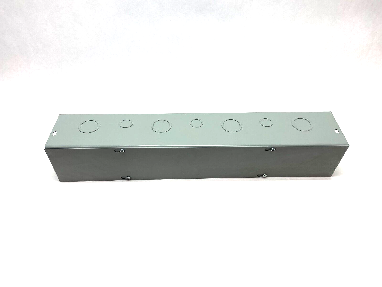 Cooper B-Line 4424G Straight Lay-In Wireway Section 4" x 4" x 24" Gray Steel - Maverick Industrial Sales