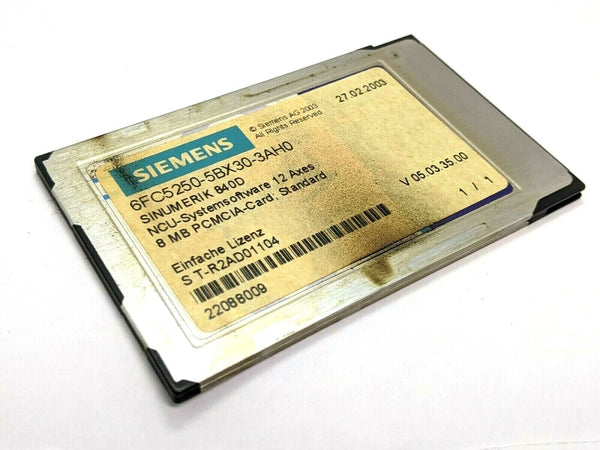 Siemens 6FC5250-5BX30-3AH0 SINUMERIK 840D PCMCIA-Card - Maverick Industrial Sales