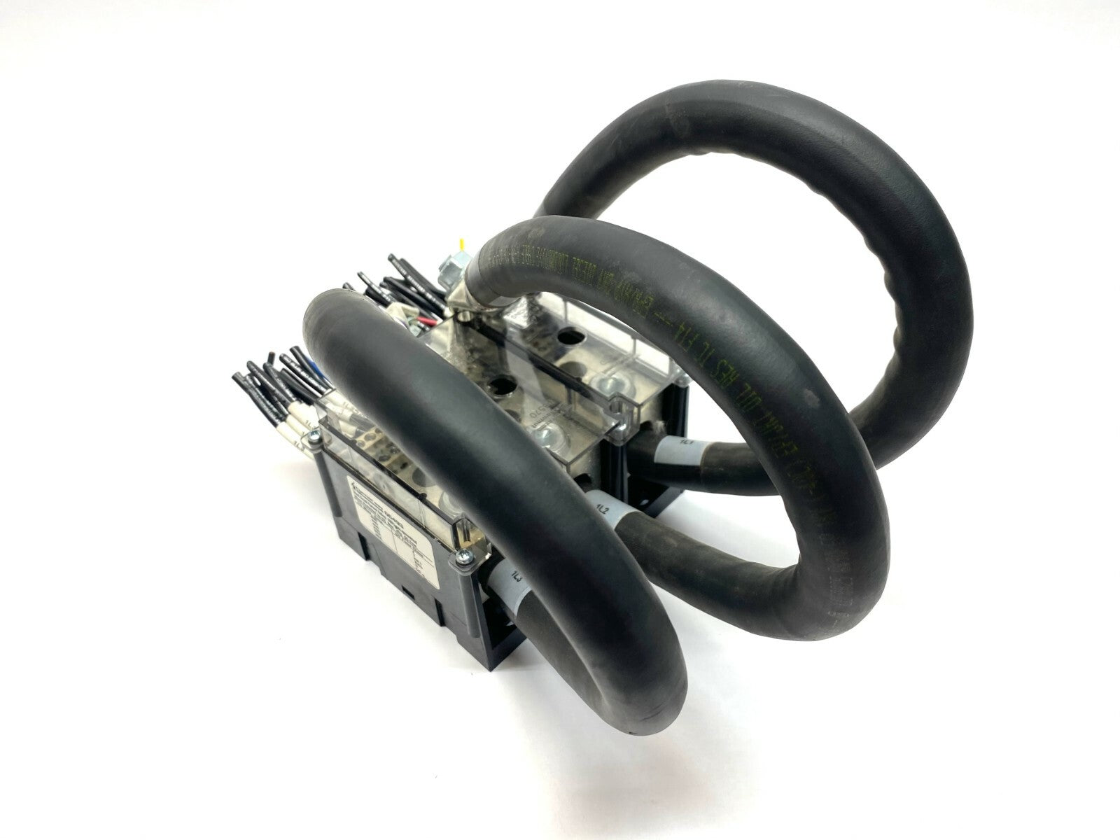 66493 | Ferraz Shawmut Distribution Block 3-Pole 600V w/ Cables - Used - Maverick Industrial Sales