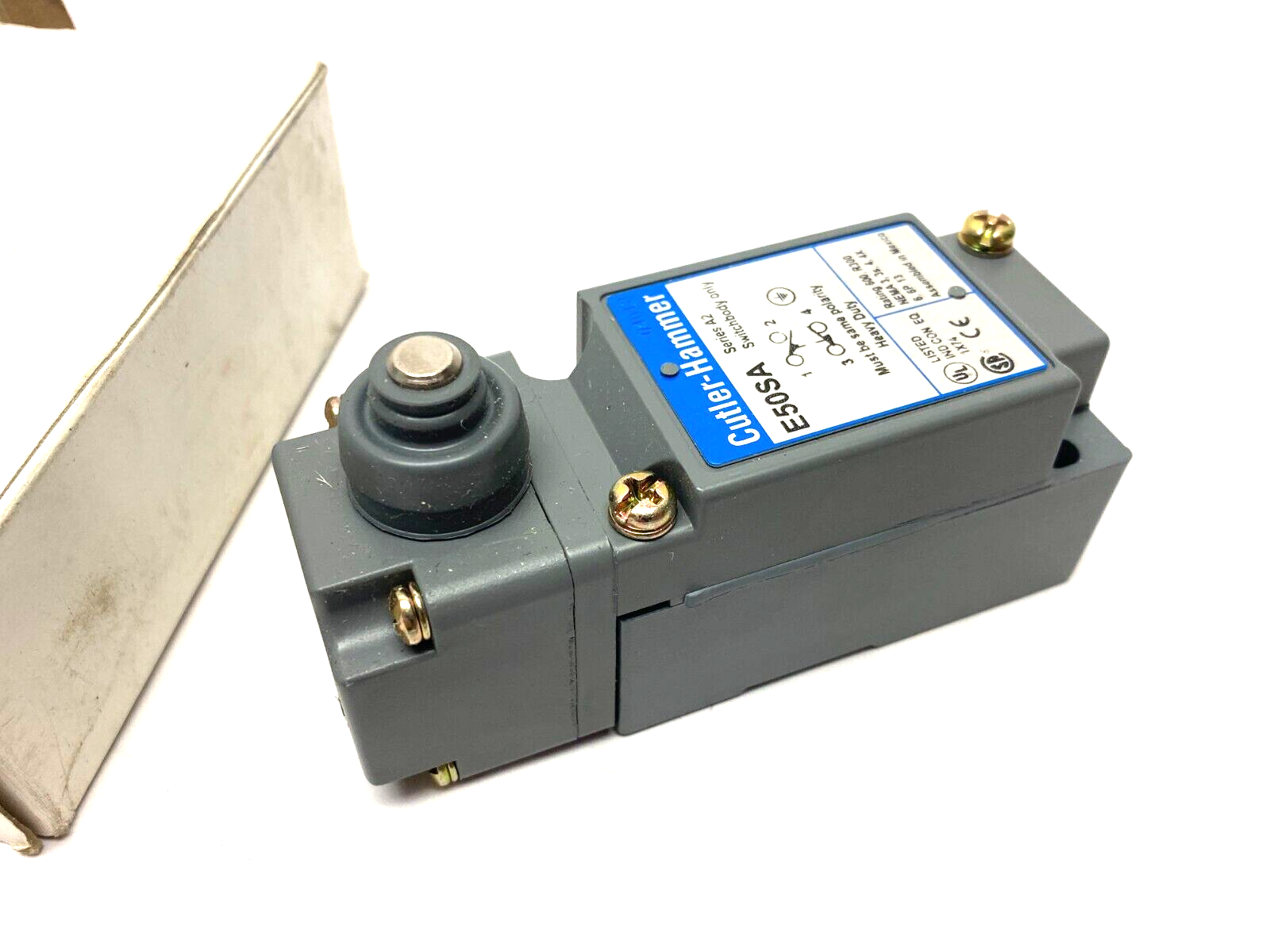 E50AS1 | Eaton Cutler-Hammer Plunger Limit Switch Surface Mount NEMA Heavy Duty - New – Open box - Maverick Industrial Sales