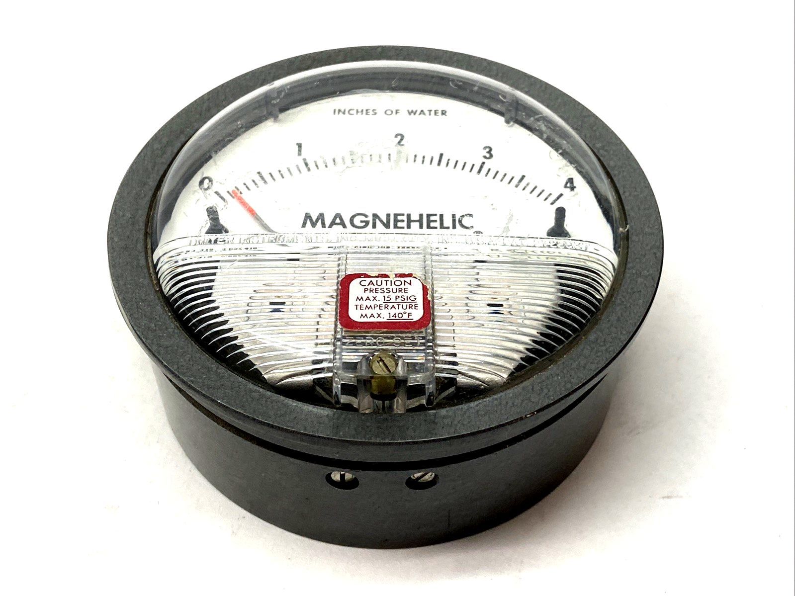 Dwyer Instruments 2004C Magnehelic Pressure Gauge Range 0-4" w.c. 15psig - Maverick Industrial Sales