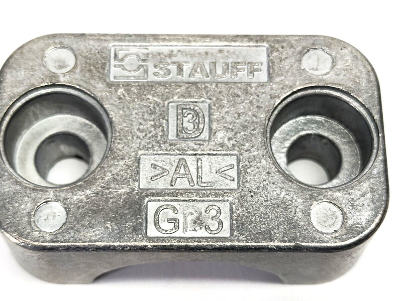 Stauff 325-AL GR.3 Clamp Body Set, Size 3 25mm Diameter Bore, SET OF 2 - Maverick Industrial Sales