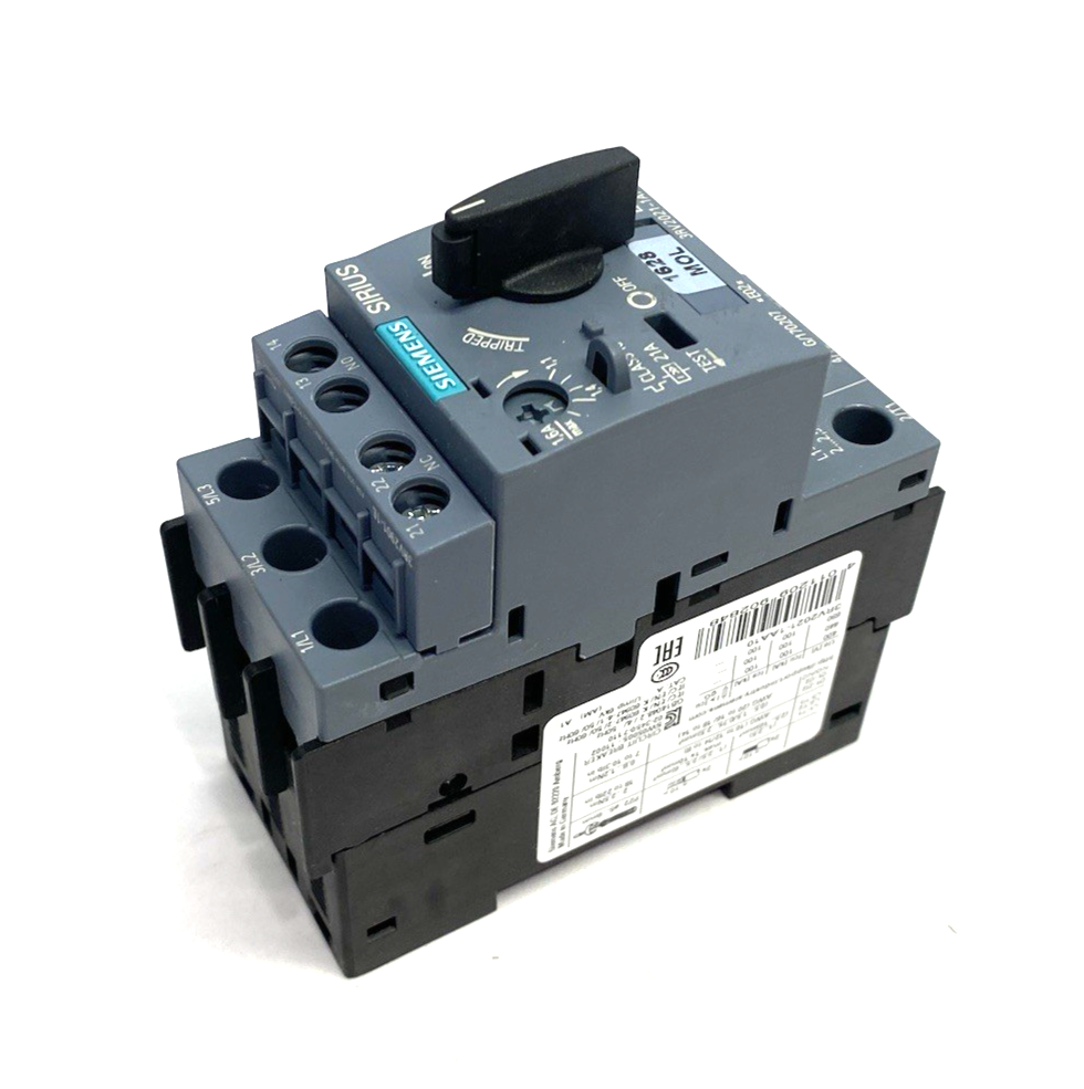 Siemens 3RV2021-1AA10 SIRIUS Motor Protection Circuit Breaker Size S00 - Maverick Industrial Sales