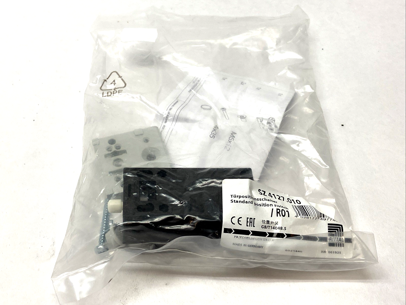Rittal SZ 4127.010 Door-Operated Switch w/o Connection Cable - Maverick Industrial Sales