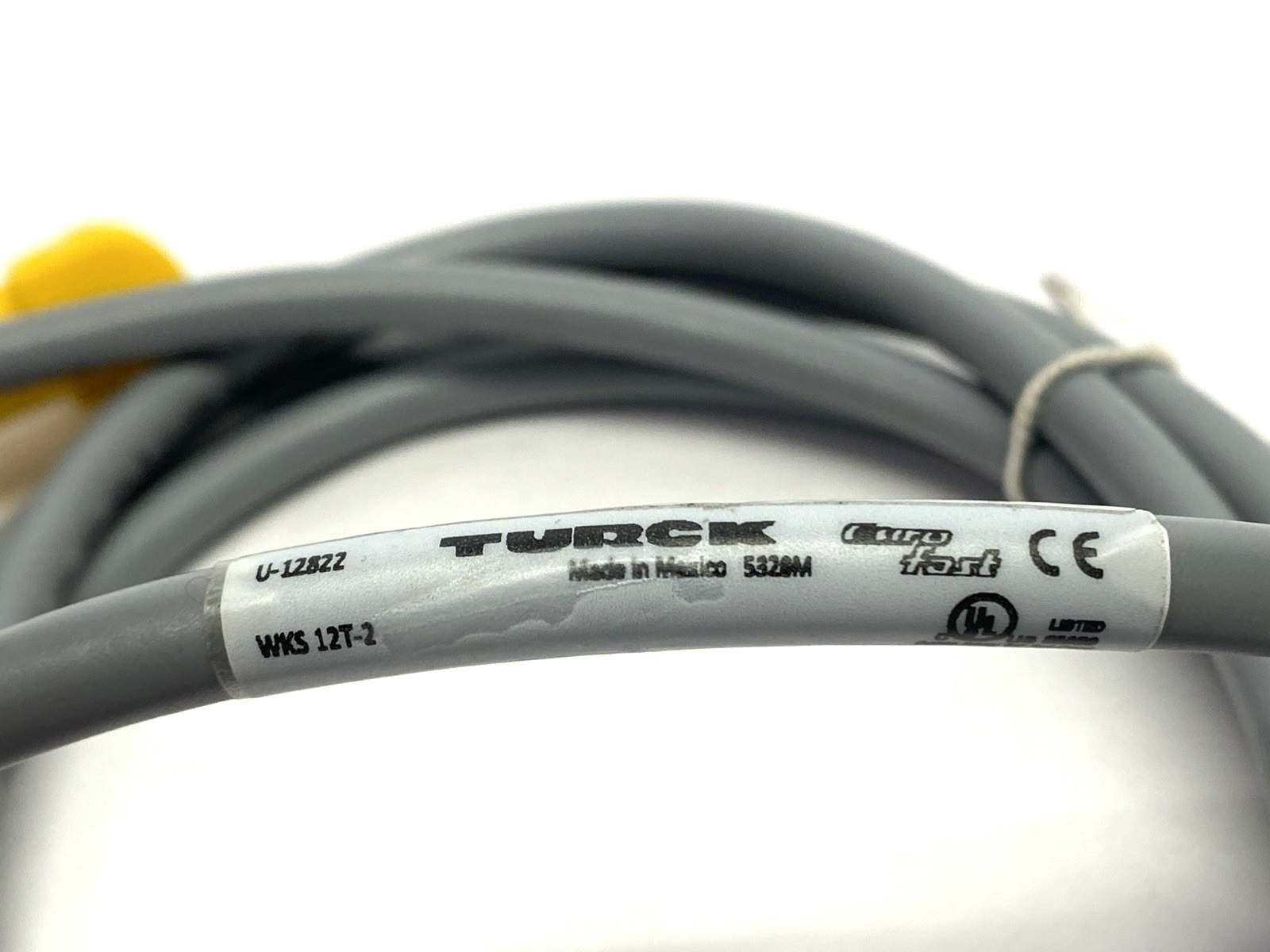 Turck WKS 12T-2 Single-Ended M12 Eurofast Female Connector Cordset U-12822 - Maverick Industrial Sales
