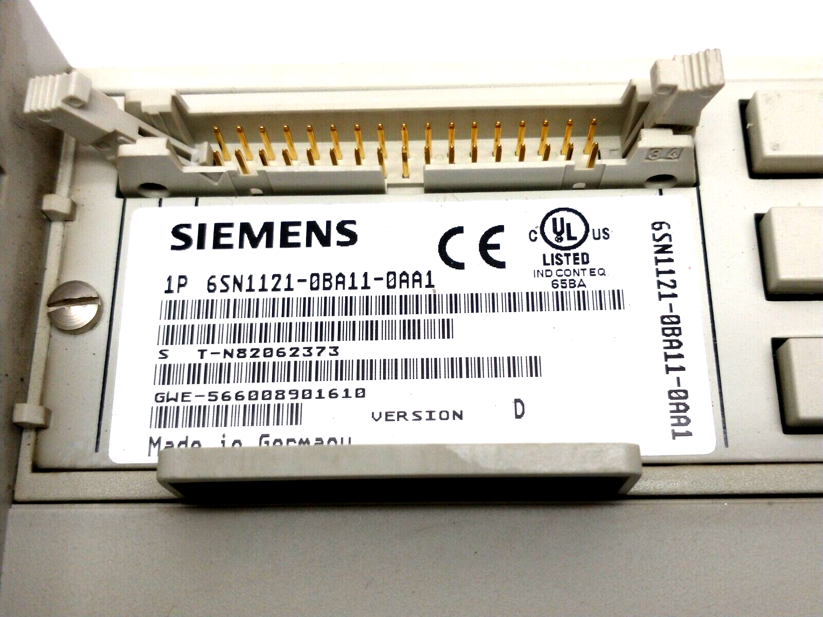 Siemens 6SN1121-0BA11-0AA1 Closed Loop Control Unit & 6SN1123-1AA00-0GA0 Module - Maverick Industrial Sales