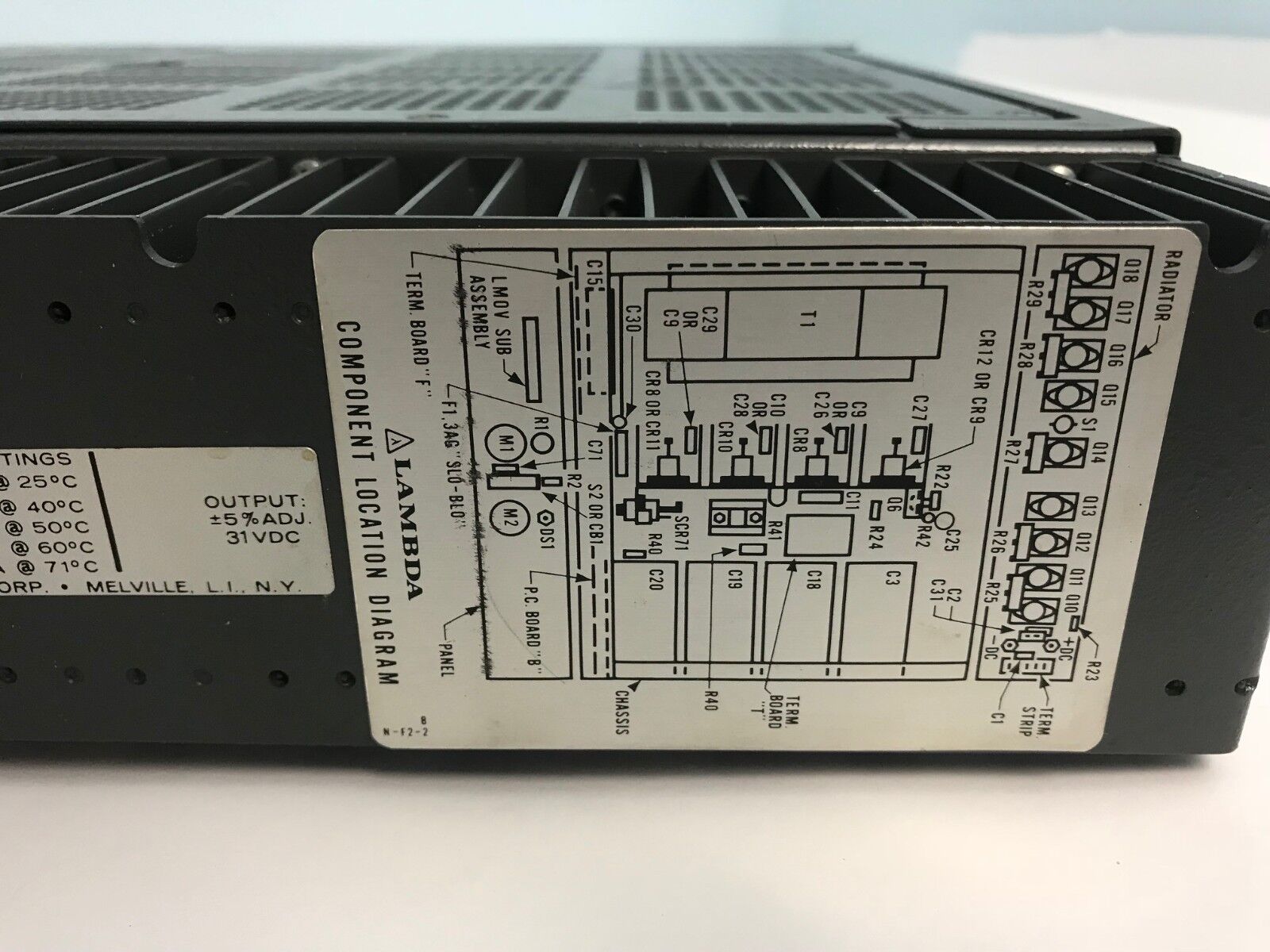 Lambda Electronics LMF-28-OVMY-3397-2-3 Regulated Power Supply 31V P/S Module - Maverick Industrial Sales