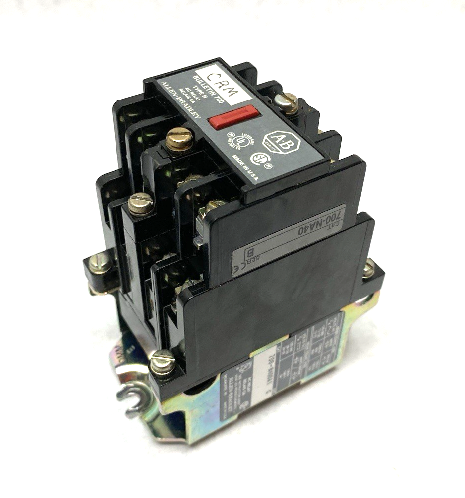 700-N400A1 | Allen Bradley Ser. C Control Relay w/ 700-NA40 Ser. B Relay - Used - Maverick Industrial Sales