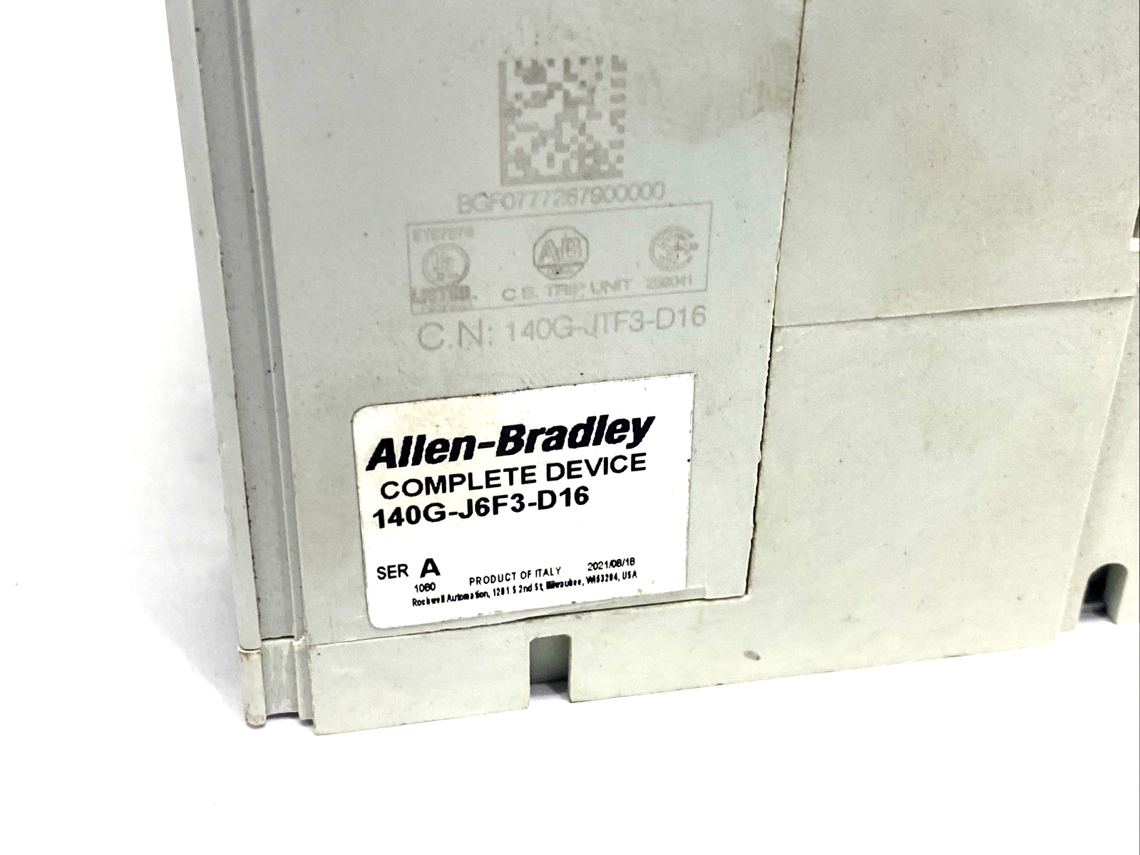 Allen Bradley 140G-J6F3-D16 Ser. A Molded Case Circuit Breaker 3P 160A, J Frame - Maverick Industrial Sales