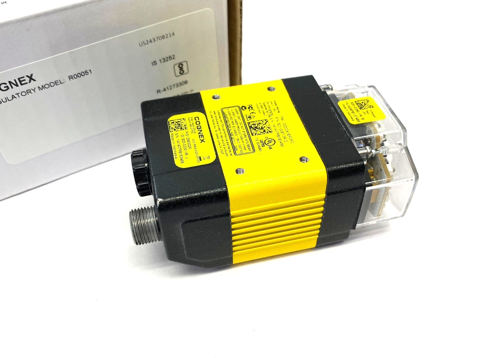 Cognex DM302X Barcode Scanner 821-0087-3R w/ 820-0290-1R Diff LED Lens - Used - Maverick Industrial Sales