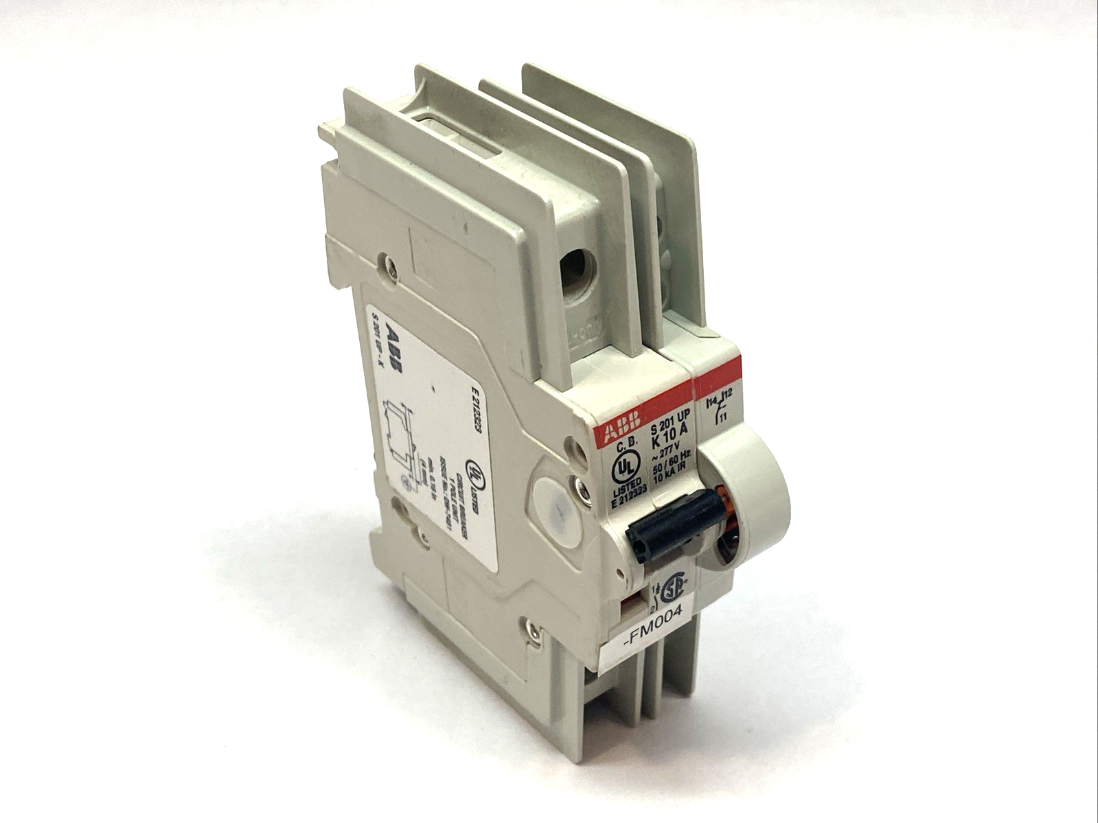 ABB S201UP-K10A Miniature Circuit Breaker 1P 10A 277V 50/60HZ - Maverick Industrial Sales
