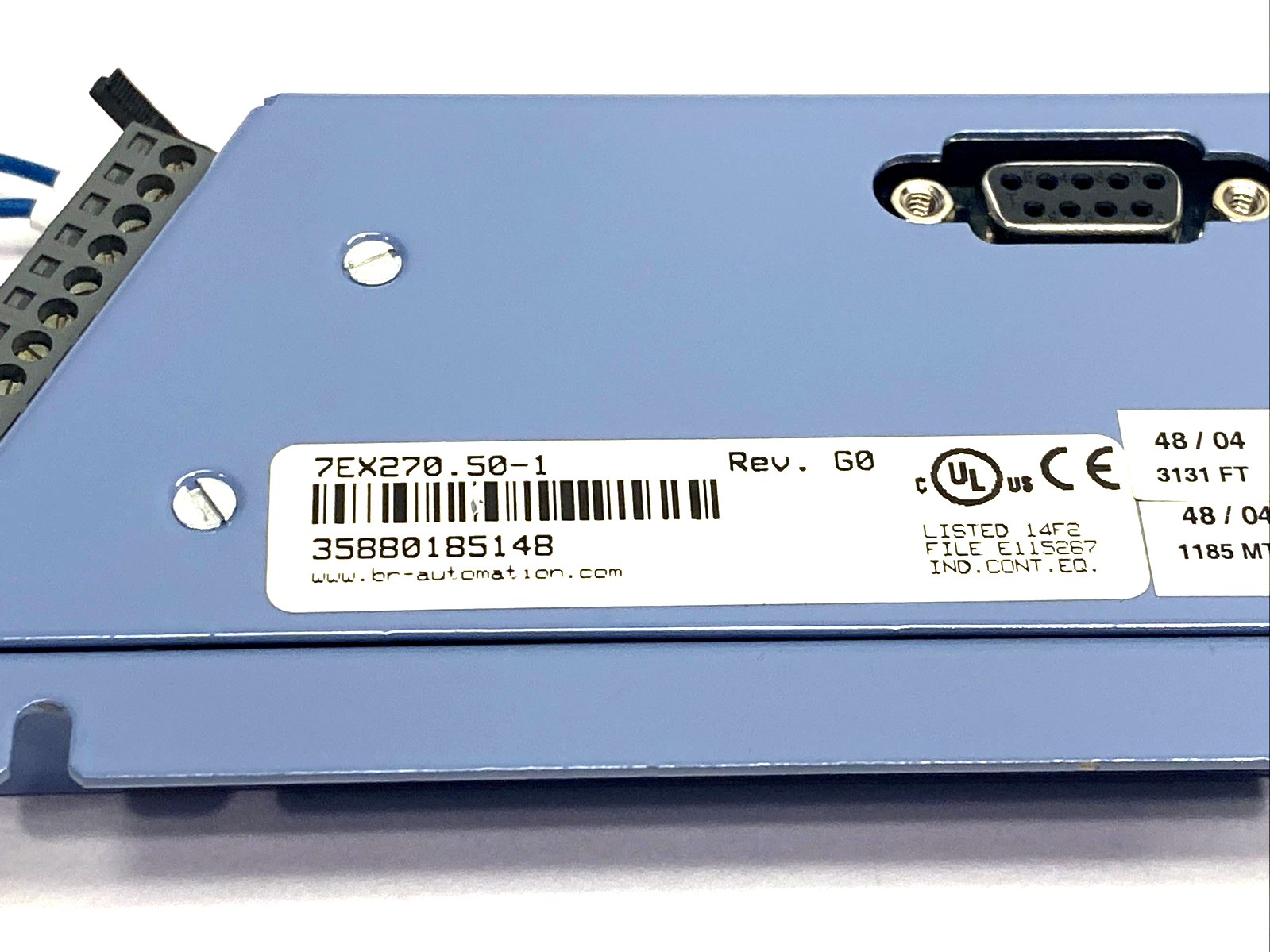 7EX270.50-1 | B&R Rev G0 2003 CAN Bus Controller, 24VDC, 4W, 1 CAN Interface EX270 - Used - Maverick Industrial Sales