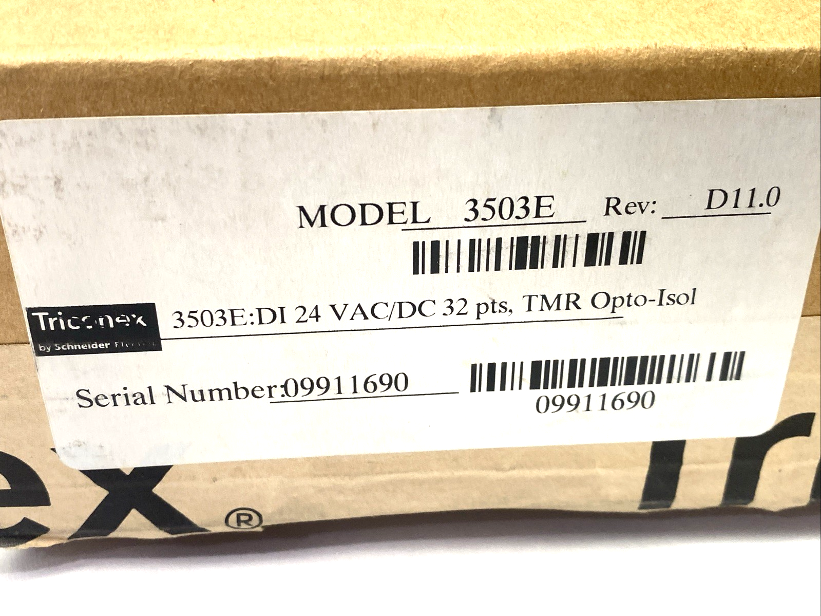Triconex 3503E Digital Input Module 32-Pt. 24V AC/DC TMR Opto-Isol - Maverick Industrial Sales