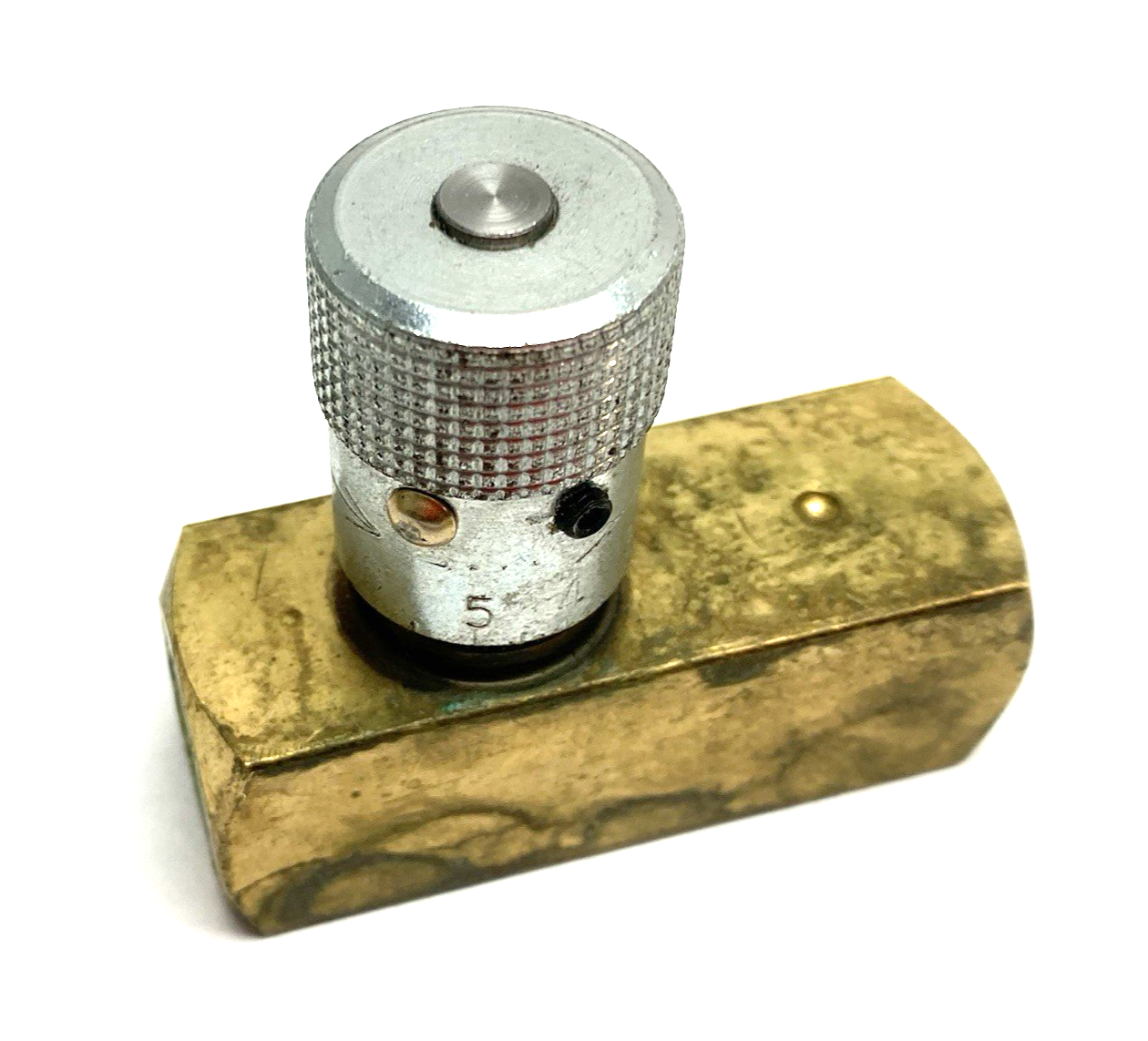 F600B | Parker Colorflow Brass In-line Flow Control Valve 2000psi - Used - Maverick Industrial Sales