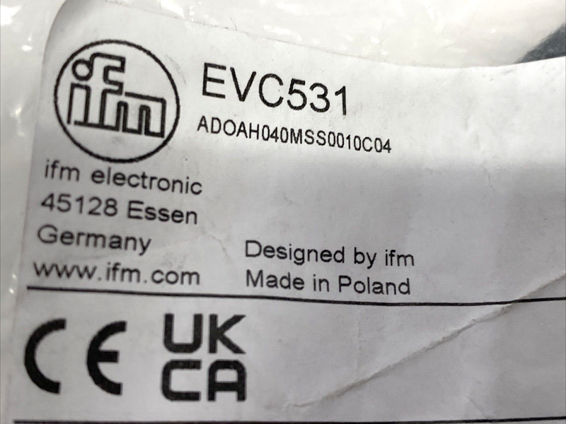 IFM EVC531 Single-Ended Cordset M12 Female Connector ADOAH040MSS0010C04 - Maverick Industrial Sales