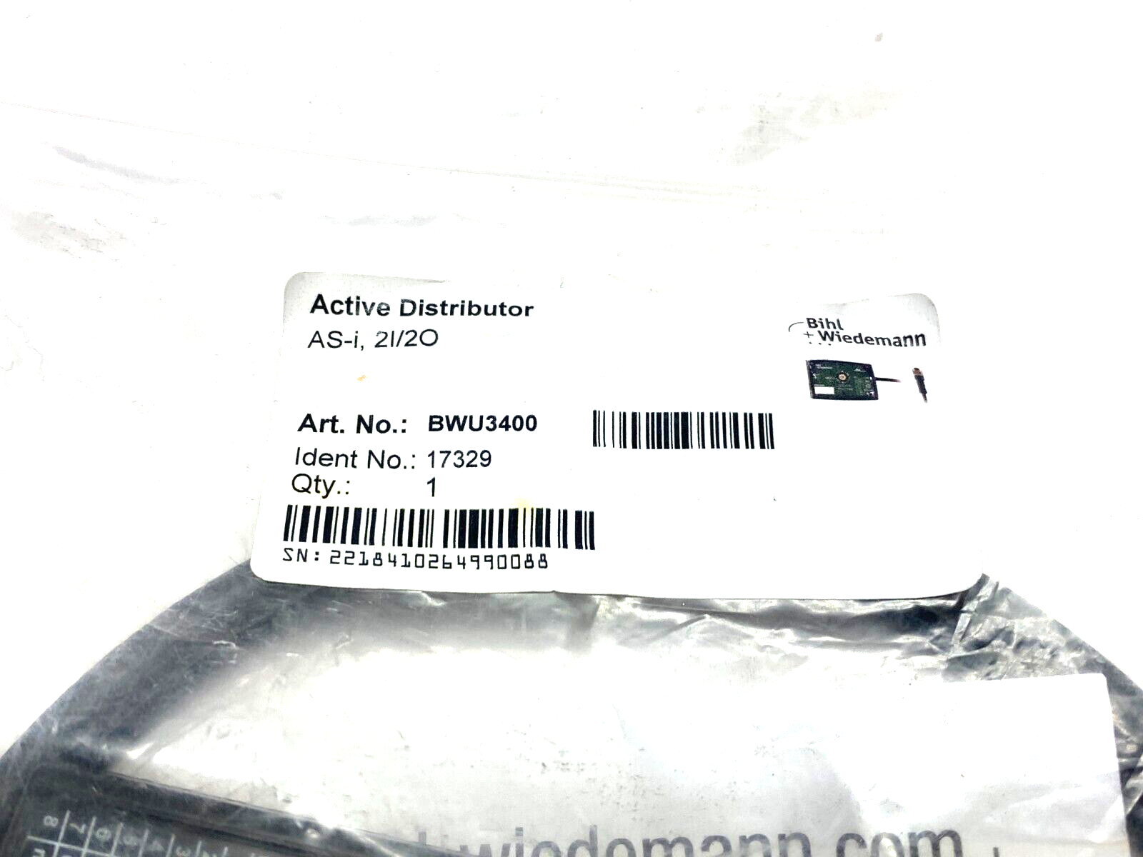 Bihl+Wiedemann BWU3400 Active Distributor AS-i, 2I/2O IP67 17329 - Maverick Industrial Sales