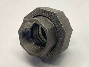 | Grinnell 1-1/4" Union Fitting Malleable Iron Class 150- New – Open box