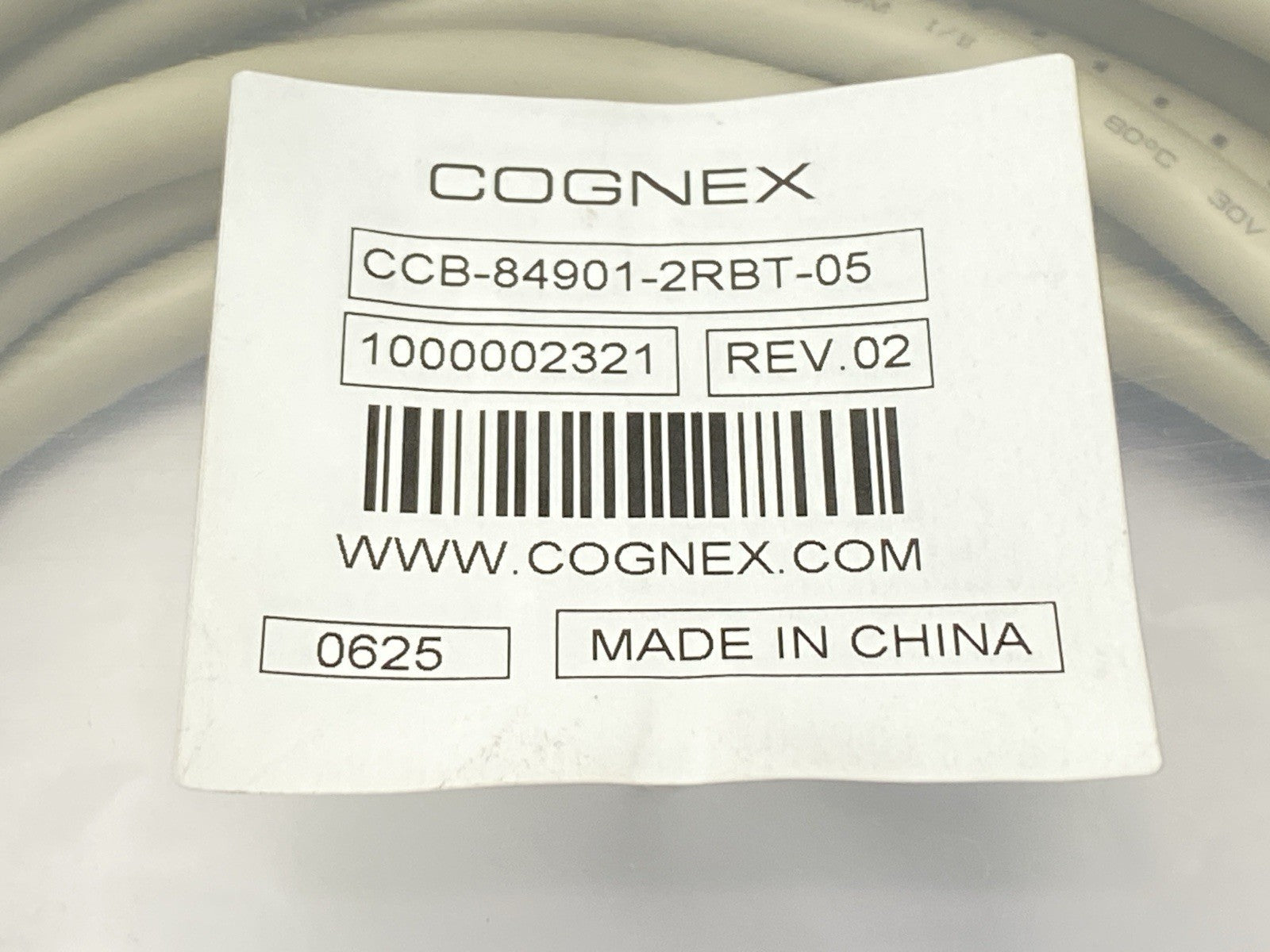 CCB-84901-2RBT-05 | Cognex Ethernet Connecting Cable M12 - RJ45 5m - New - Maverick Industrial Sales