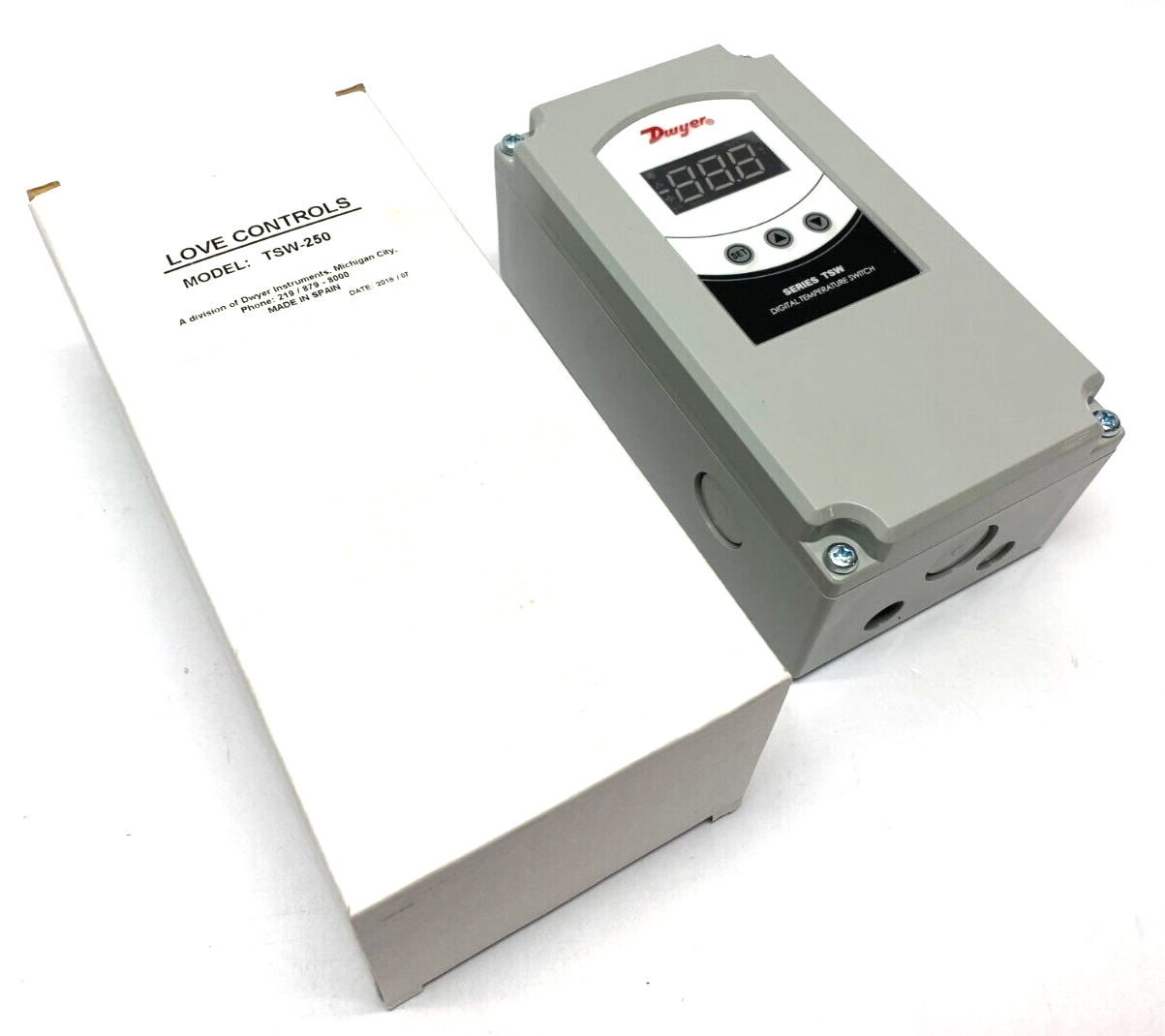 Dwyer Instruments TSW-250 Digital Dual-Stage Temperature Switch - Maverick Industrial Sales