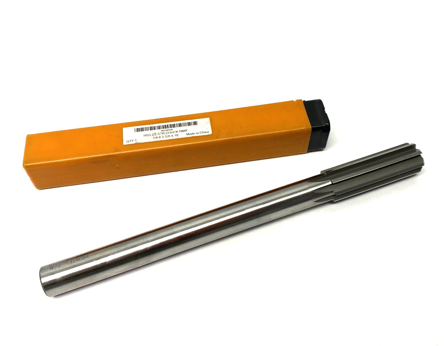 Hertel 30149330 Chucking Reamer: 7/8", 10" OAL, 2-5/8" Flute Length Straight HSS - Maverick Industrial Sales