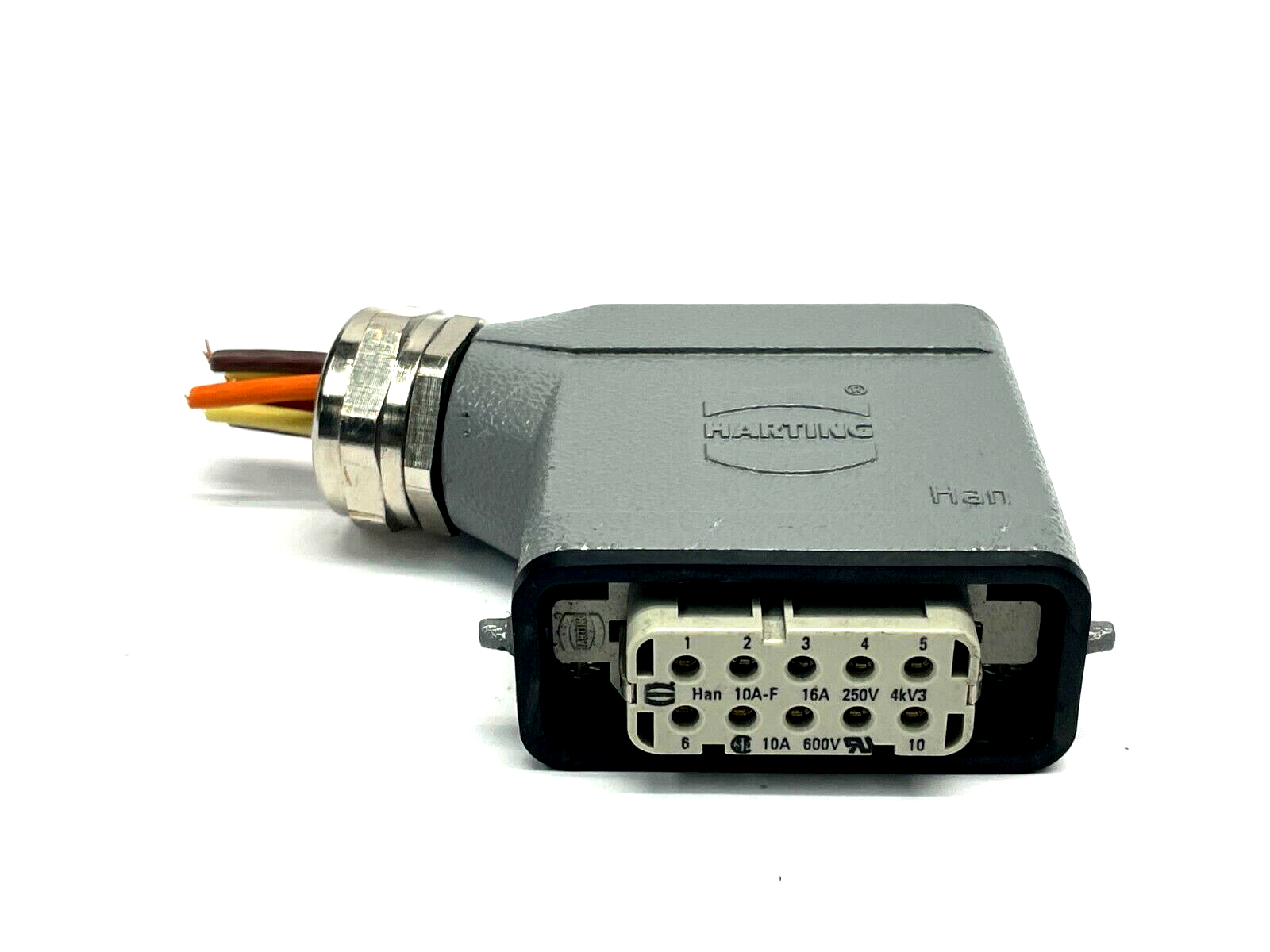 Harting 09 20 010 1541 Hooded Insert Connector Female 09 20 010 2812 - Maverick Industrial Sales