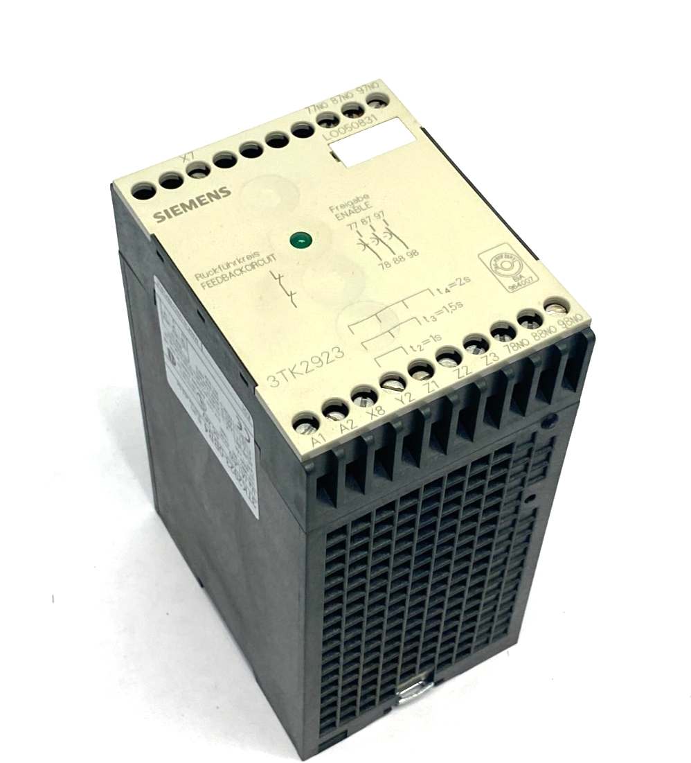 3TK2923-0BB4 | Siemens Adjustable Delay Module, 3-Circuits Delayed - Used - Maverick Industrial Sales