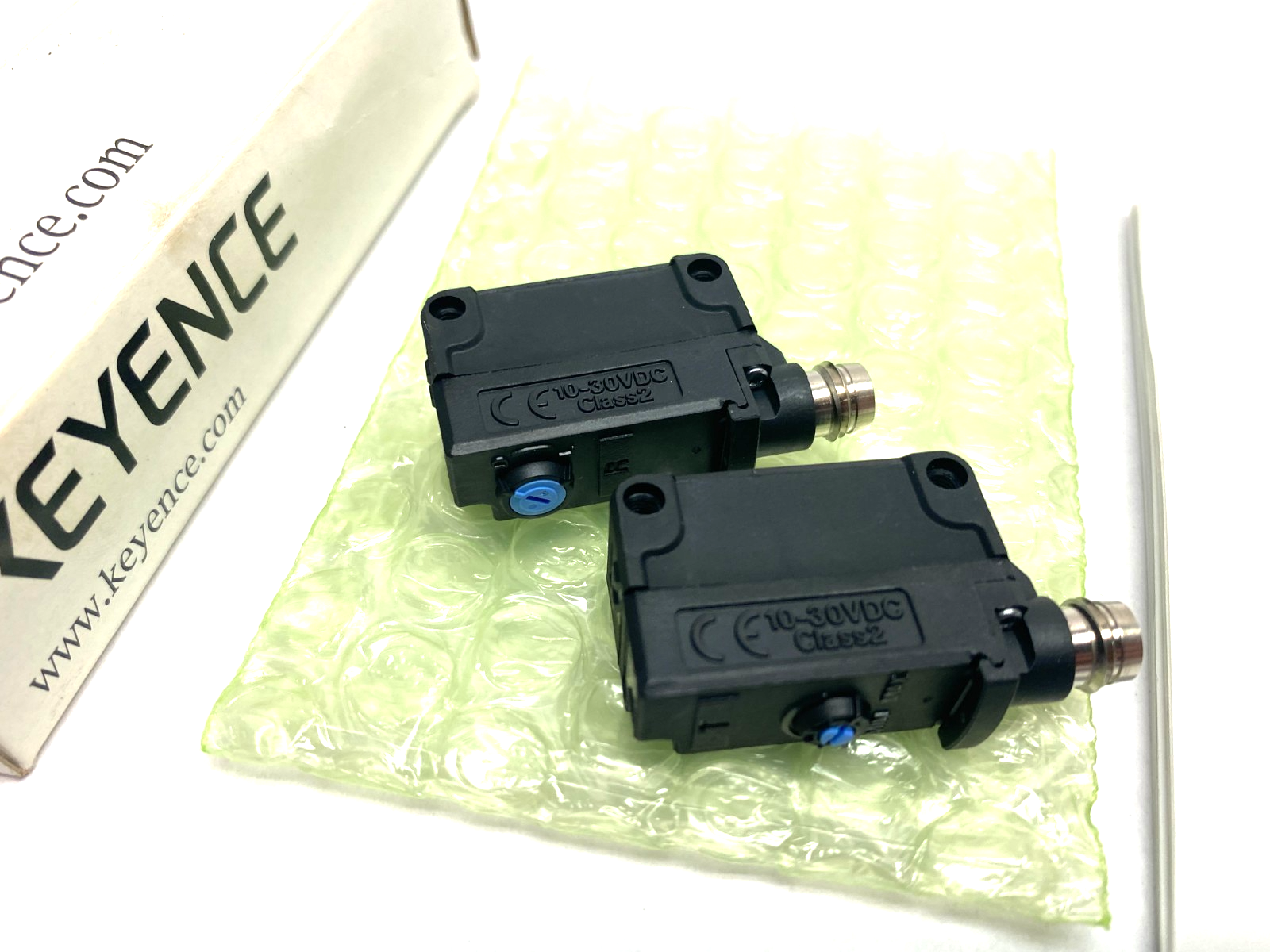 Keyence PZ-G51CP Square Transmissive Thrubeam Sensor Set, M8 Connector Type - Maverick Industrial Sales