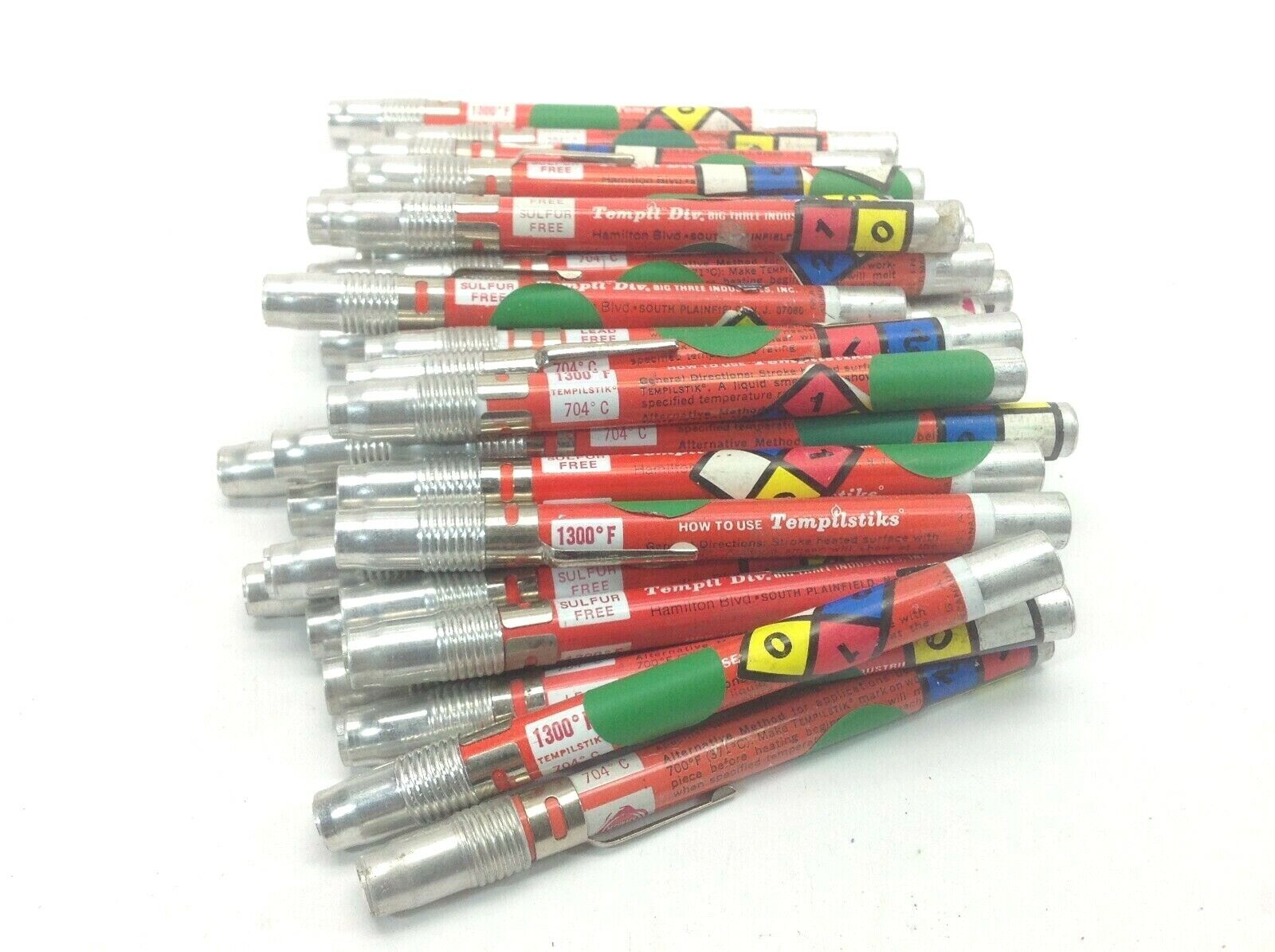 Tempil Tempilstik 1300°F Temperature Indicating Crayon Pen 704°C, LOT OF 42 - Maverick Industrial Sales