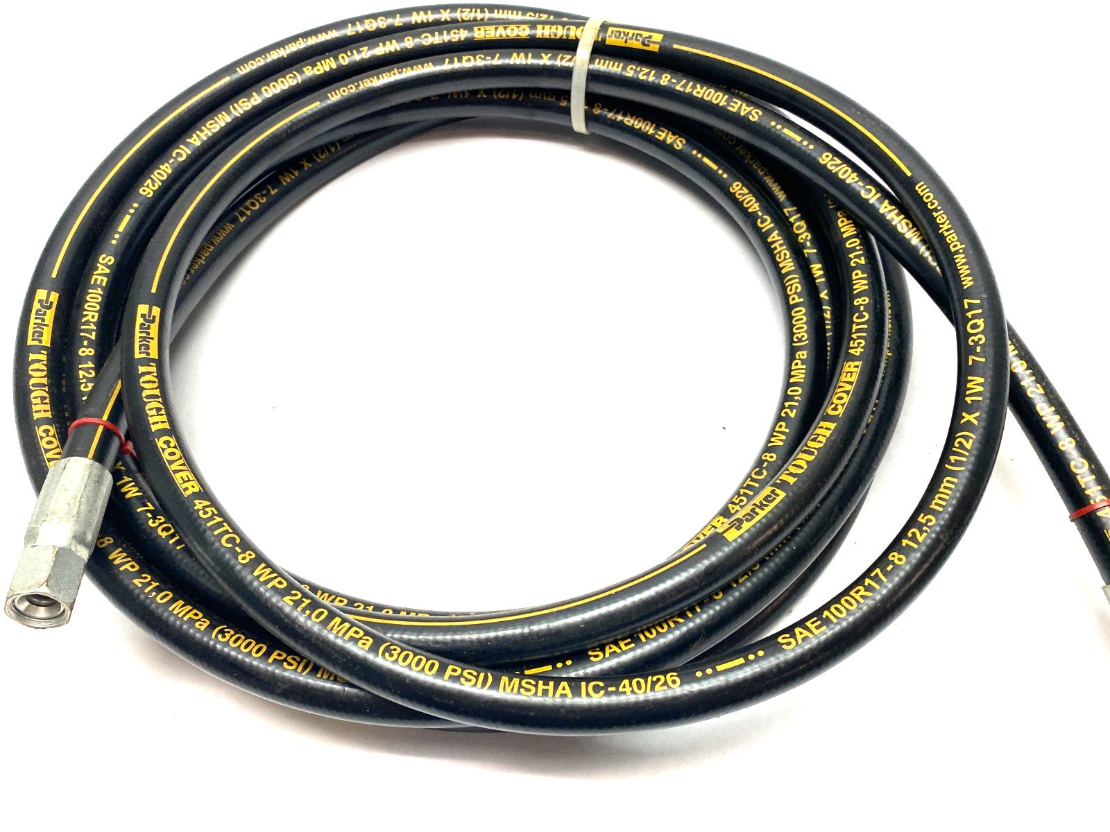 Parker 451TC-8 Tough Cover Hydraulic Hose 3000psi Max 25 FOOT LENGTH - Maverick Industrial Sales
