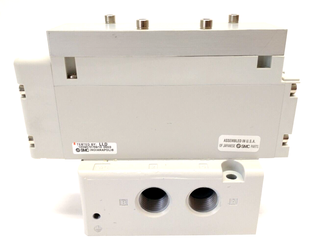 SMC VQ5000-DUQ00876 5 Port Base & Check Spacer Assembly 1/2"NPT VVQ5000-25A-5 - Maverick Industrial Sales