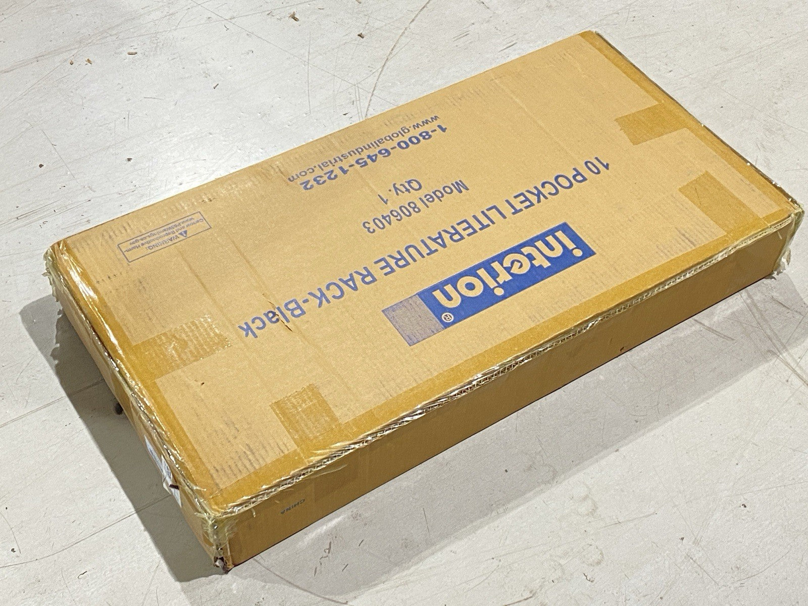 Interion 806403 10 Pocket Literature Rack Black - Maverick Industrial Sales